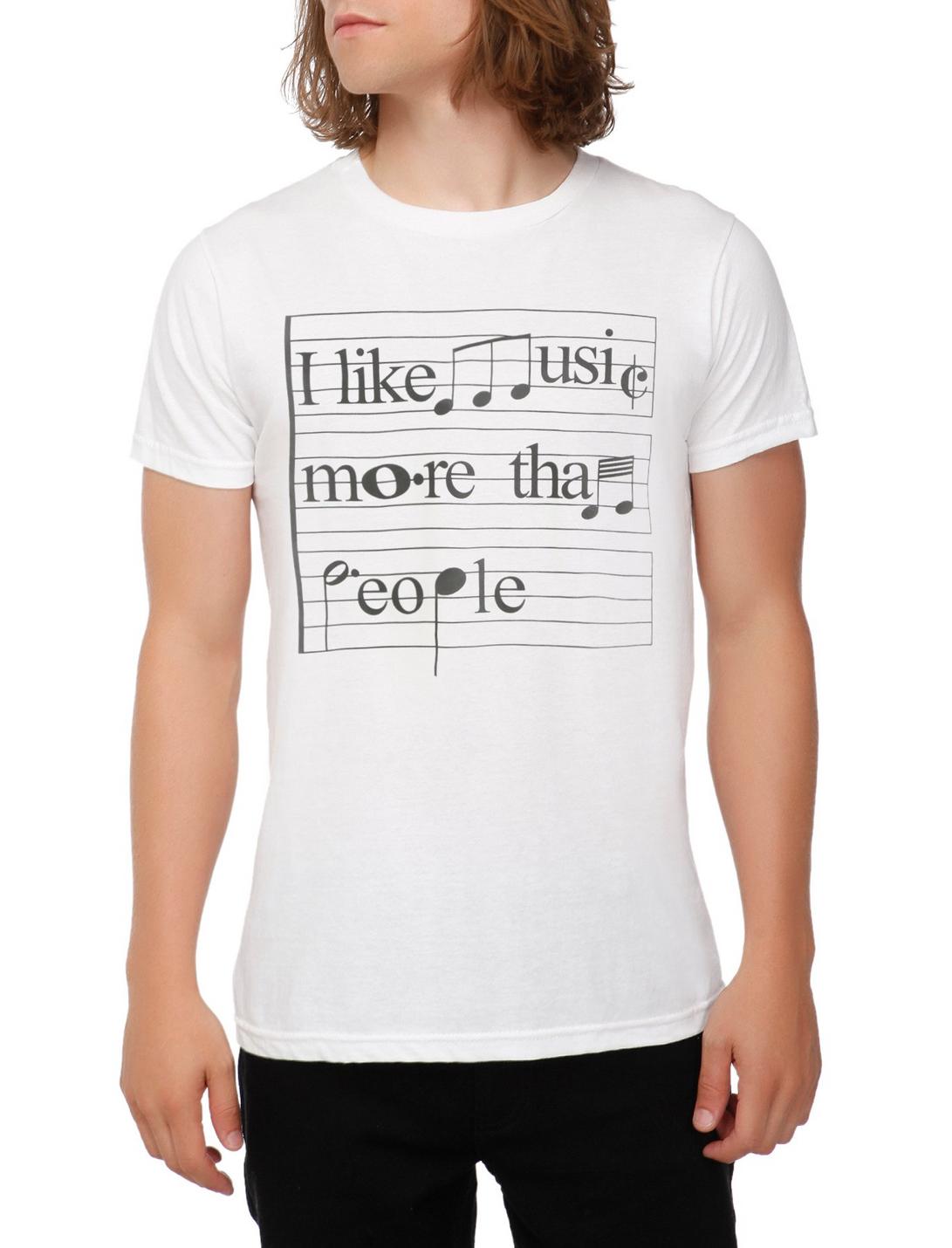 Music More Than People T-Shirt, WHITE, hi-res