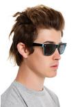 Black & Turquoise Retro Sunglasses, , hi-res