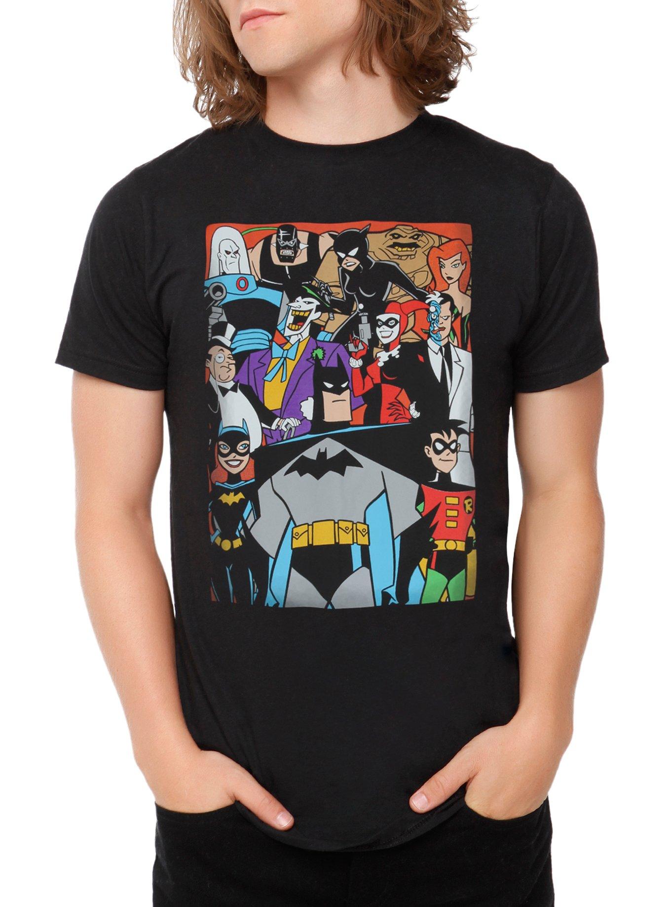DC Comics Batman: The Animated Series Characters T-Shirt, BLACK, hi-res