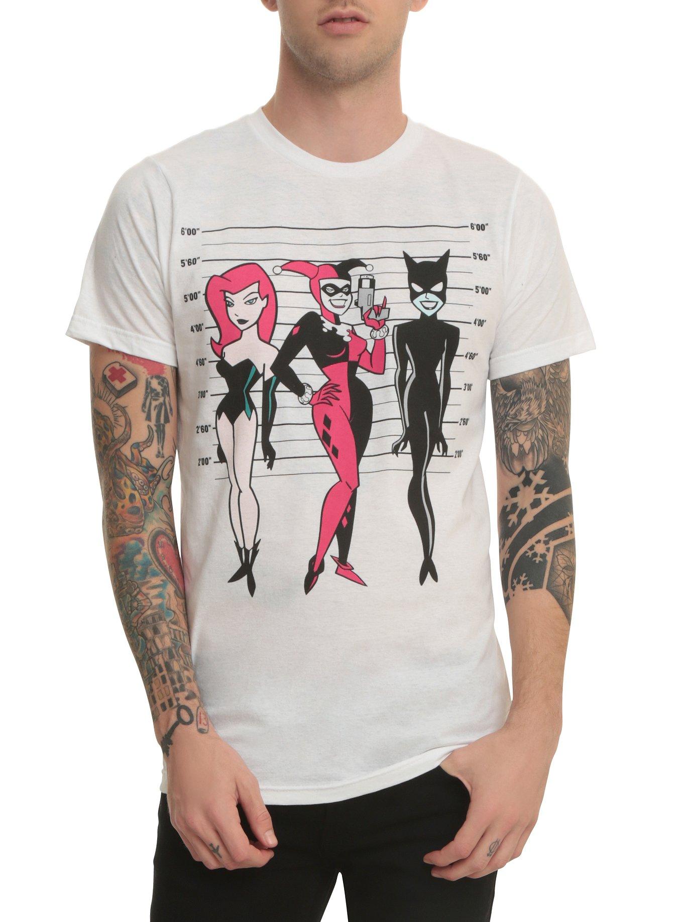 DC Comics Batman: The Animated Series Villainess Lineup T-Shirt, BLACK, hi-res