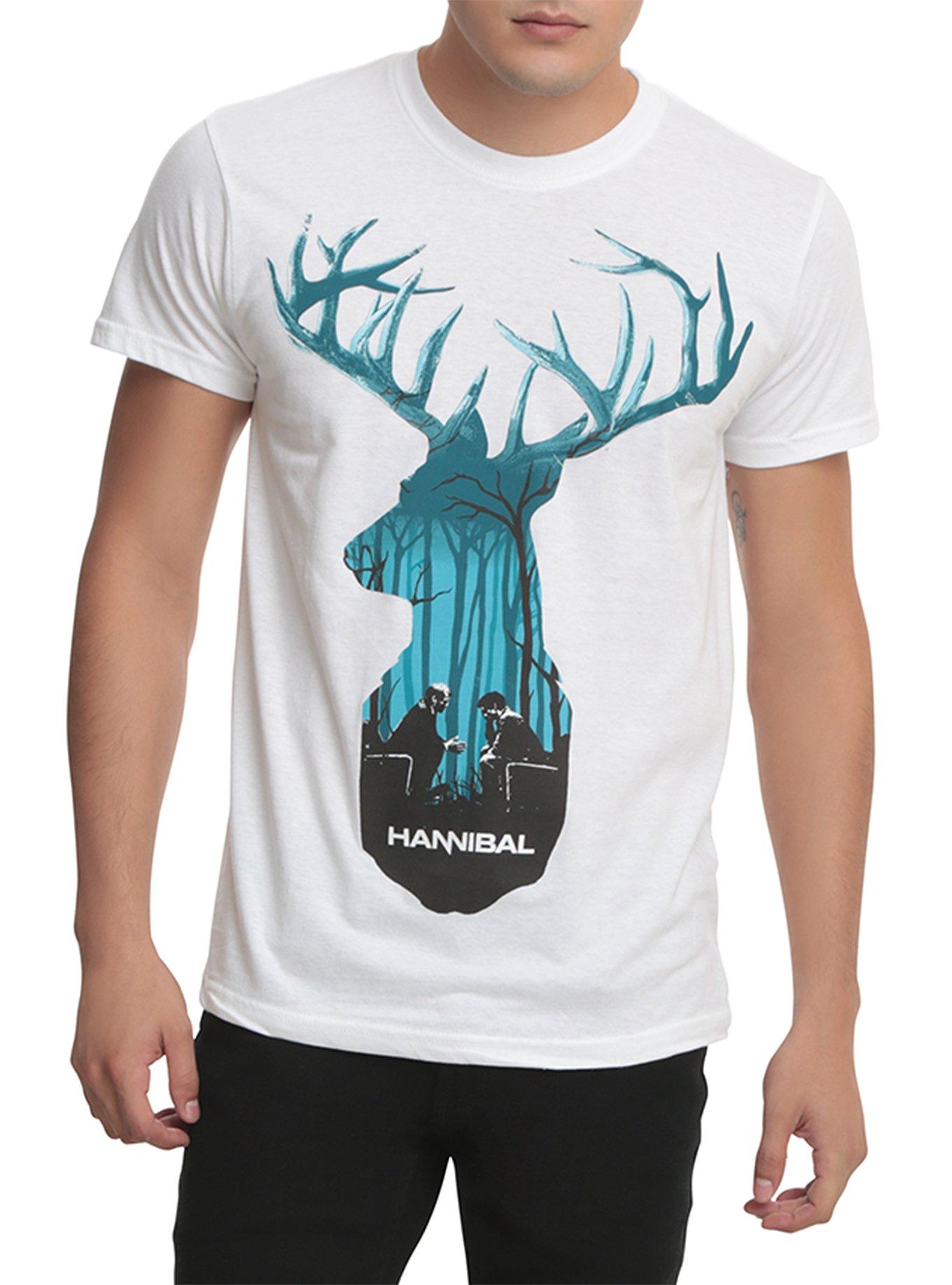 Hannibal Stag Fill T-Shirt, BLACK, hi-res