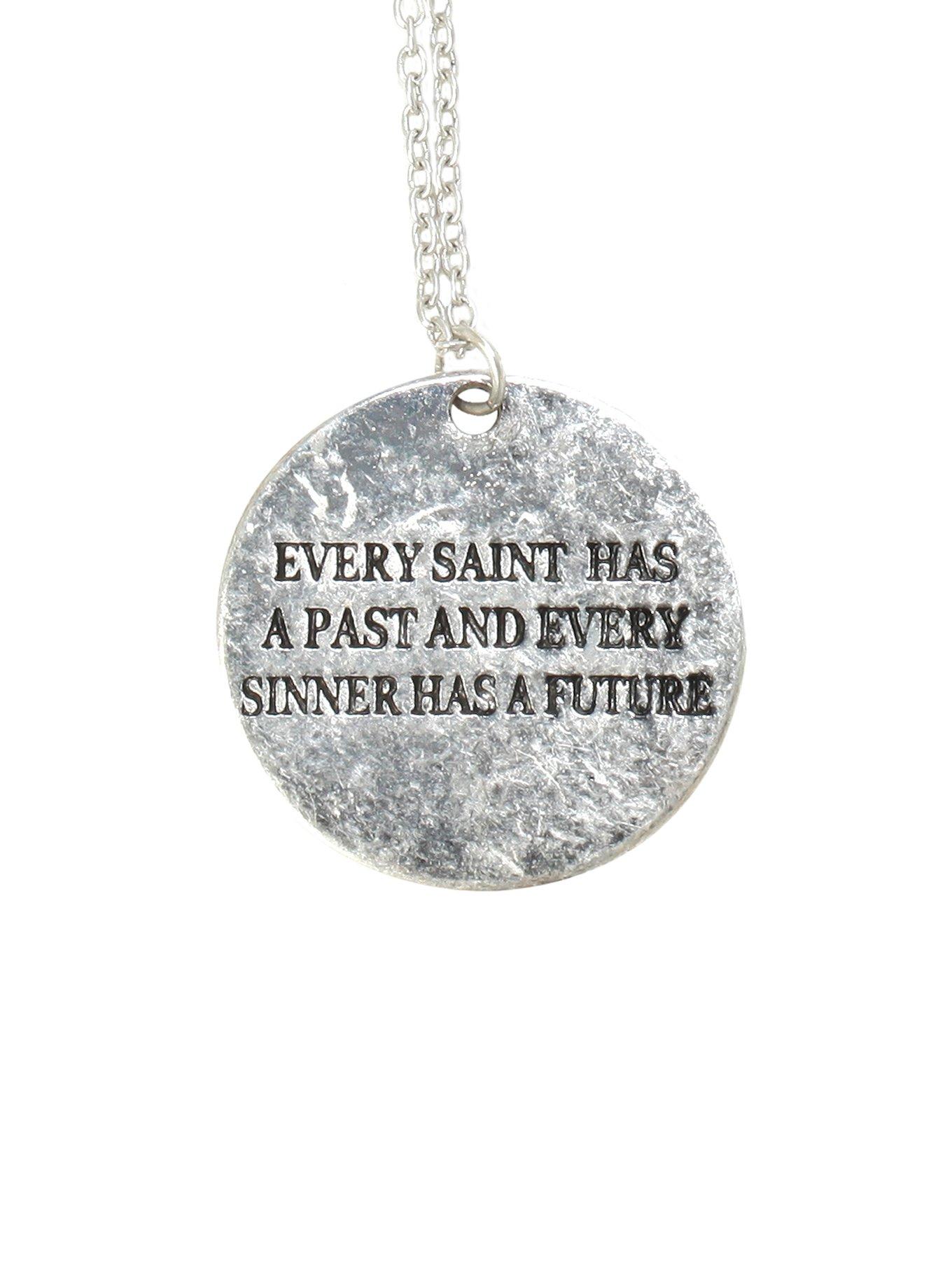 Lovesick Saint Sinner Quote Necklace Hot Topic 