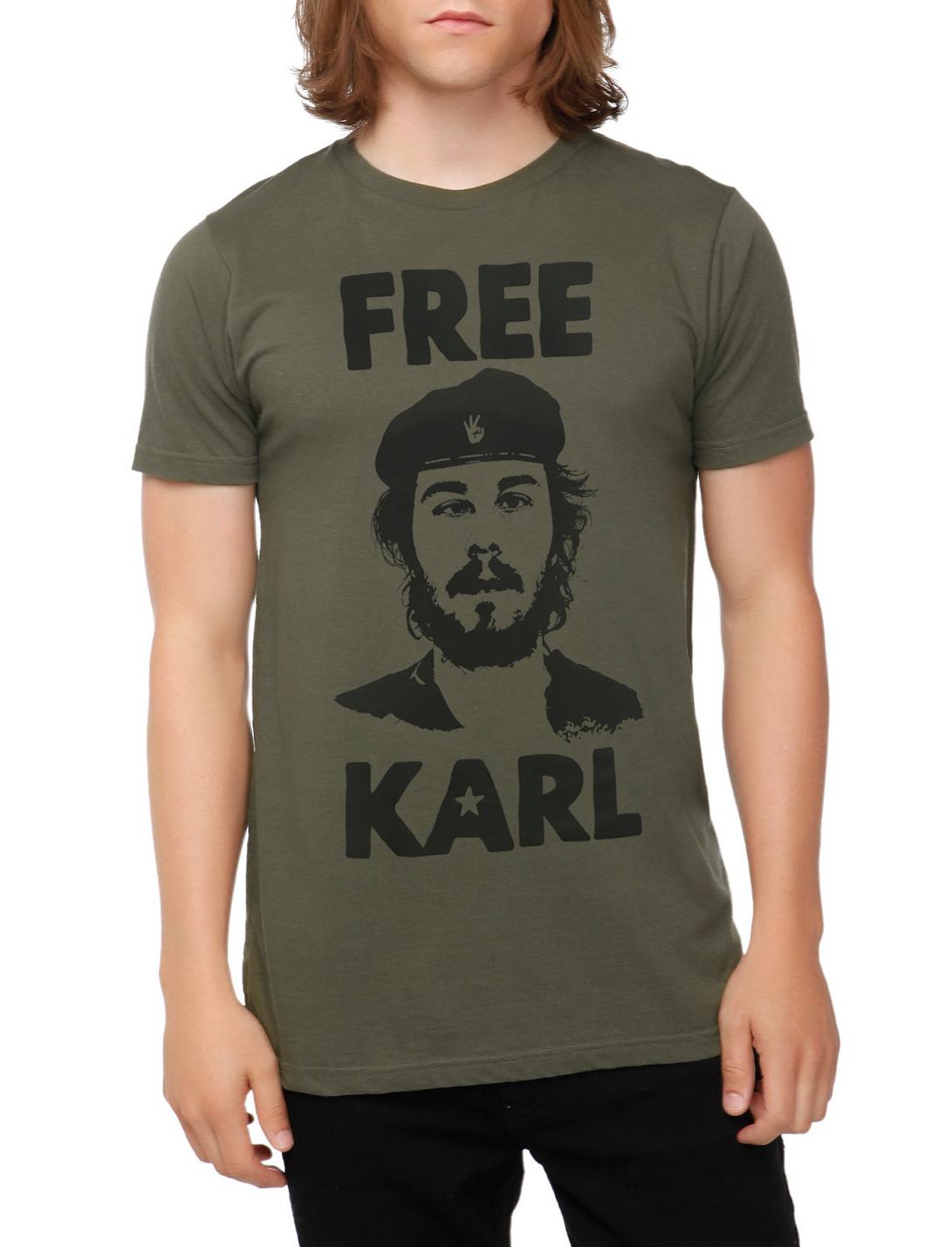 Workaholics Free Karl T-Shirt, BLACK, hi-res
