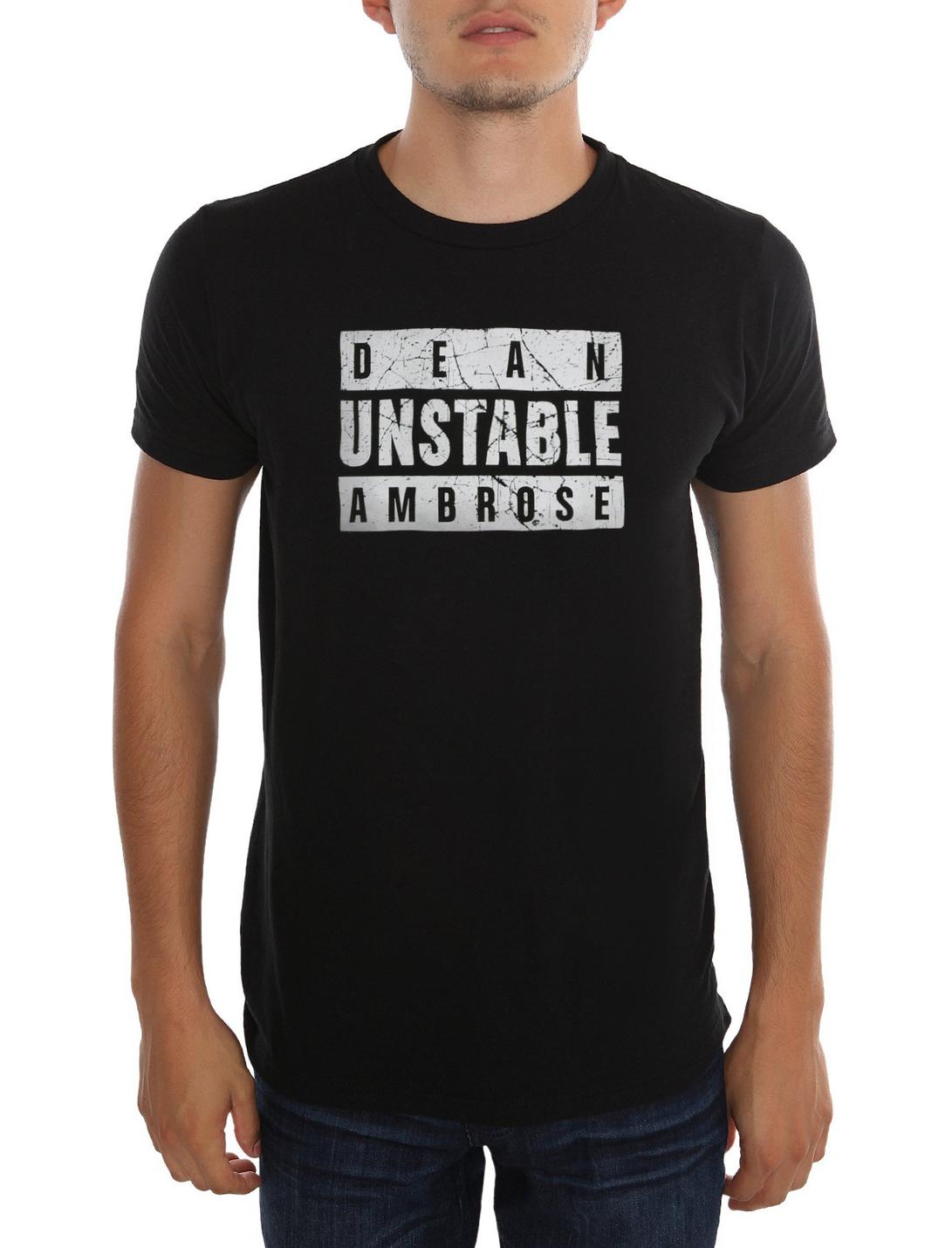 WWE Dean Ambrose Unstable Ambrose T-Shirt, BLACK, hi-res