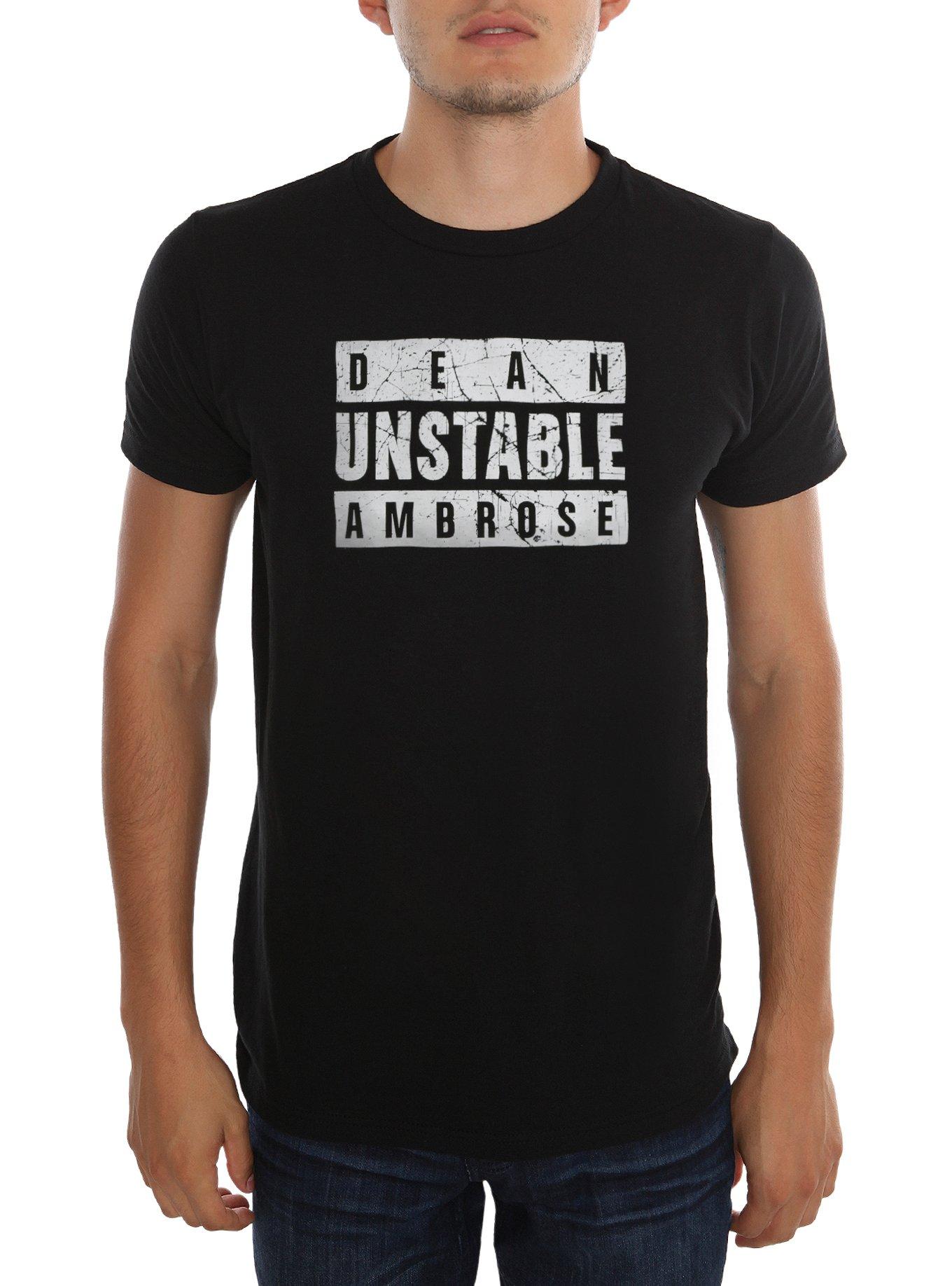 WWE Dean Ambrose Unstable Ambrose T-Shirt, BLACK, hi-res