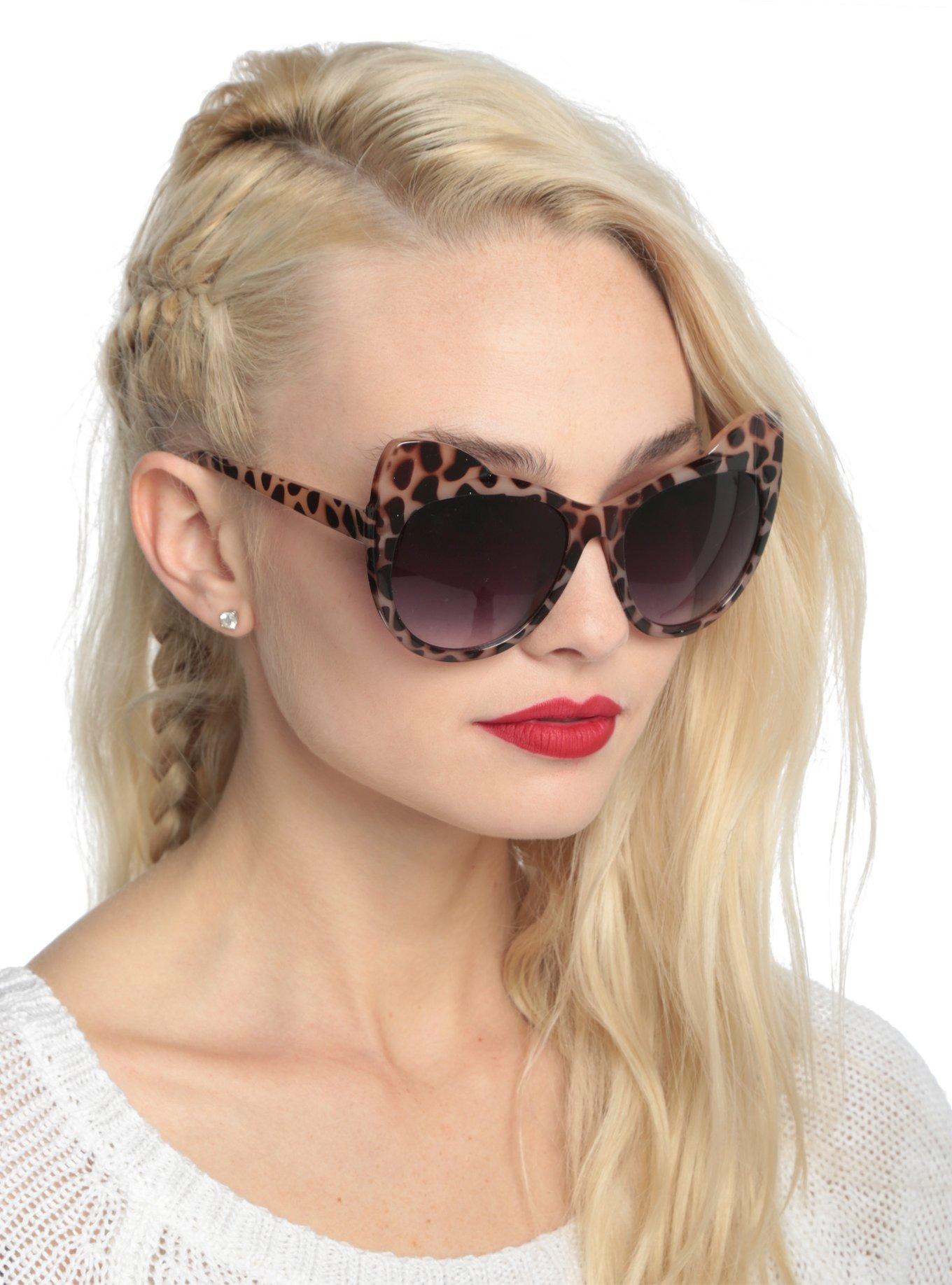 Leopard Cat Ear Sunglasses, , hi-res