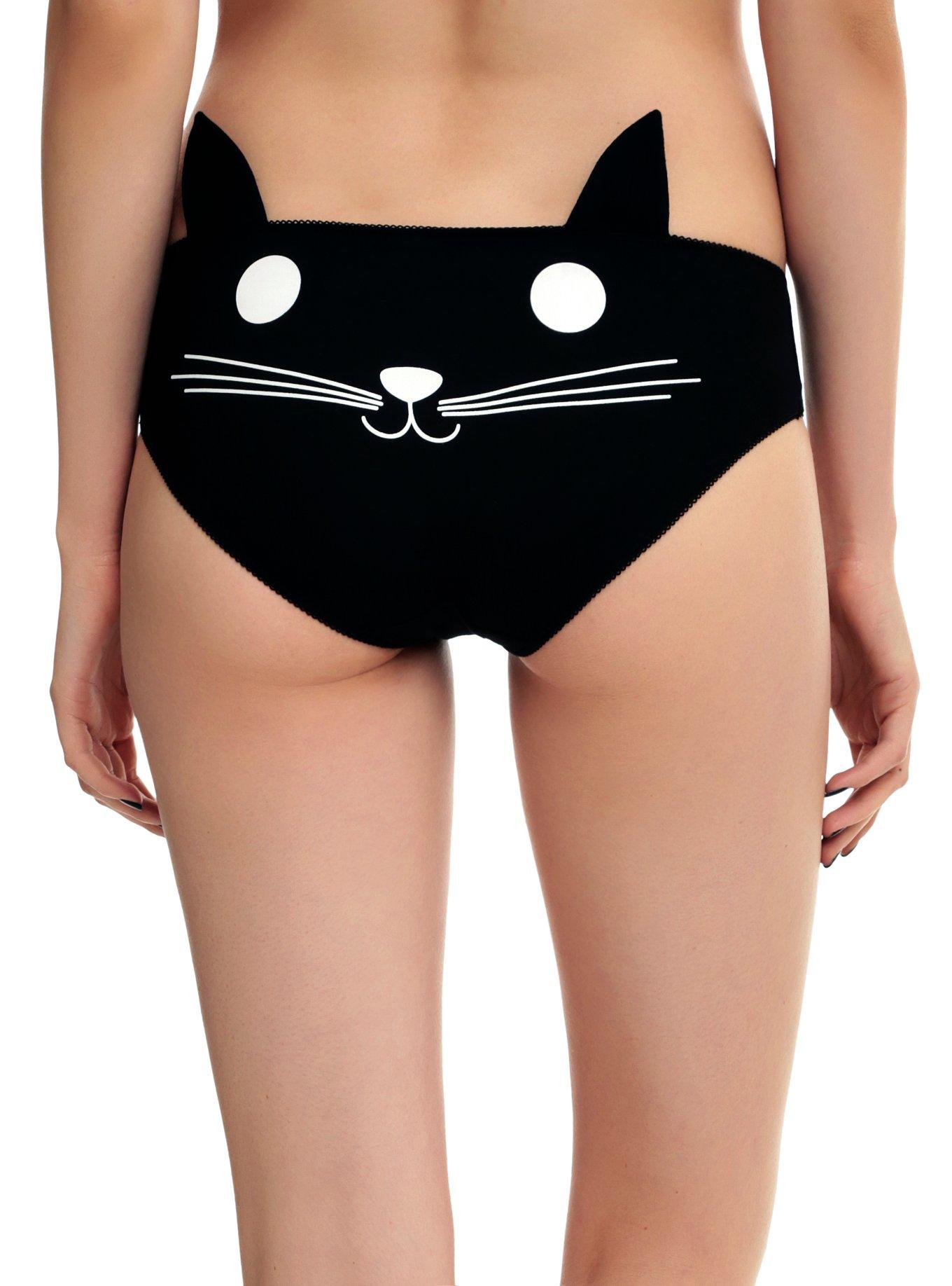 Black Kitty Ear Hot Pants