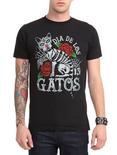 Dia De Los Gatos T-Shirt, BLACK, hi-res