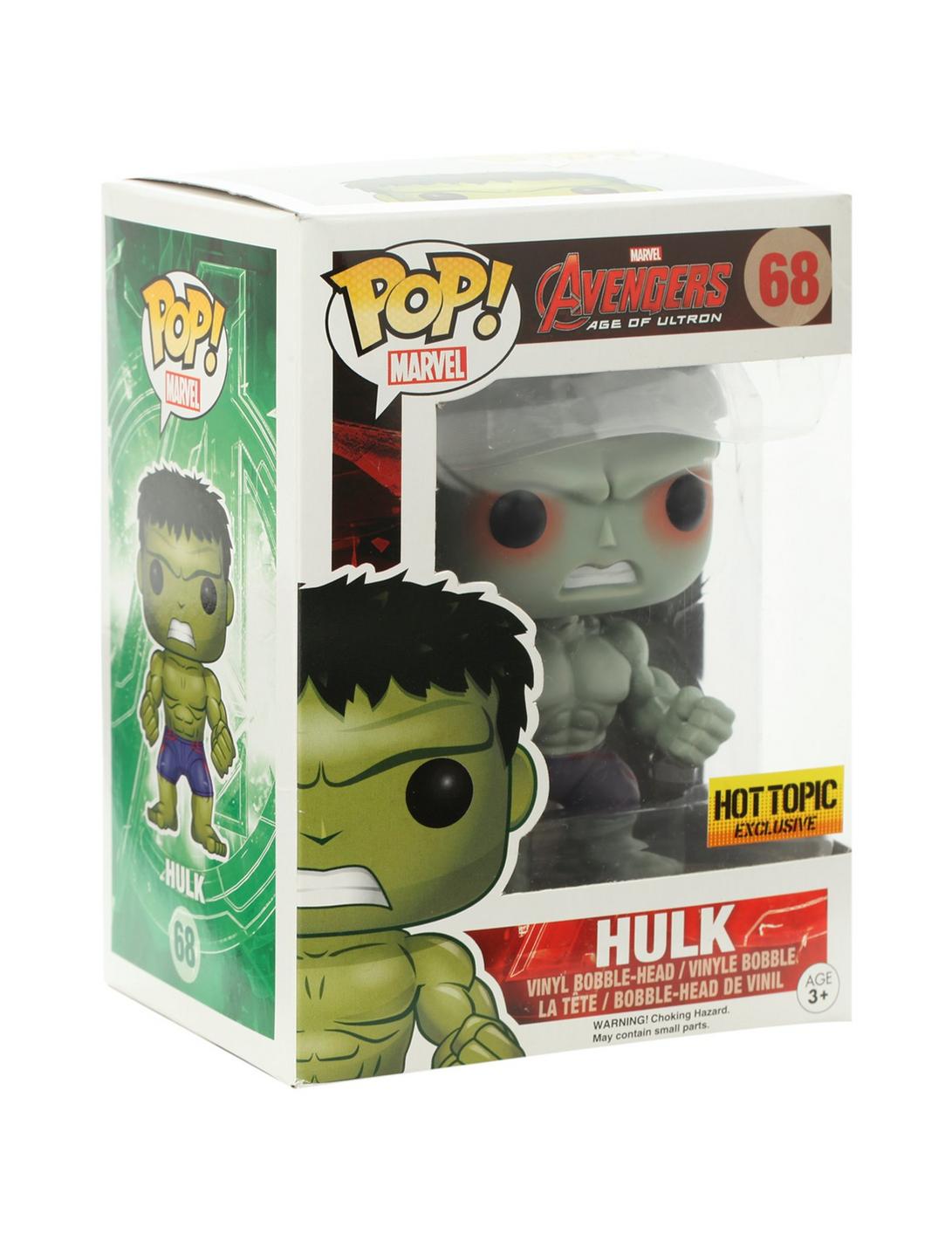 Funko Marvel Avengers: Age of Ultron Pop! Hulk Vinyl Bobble-Head Hot Topic Exclusive, , hi-res