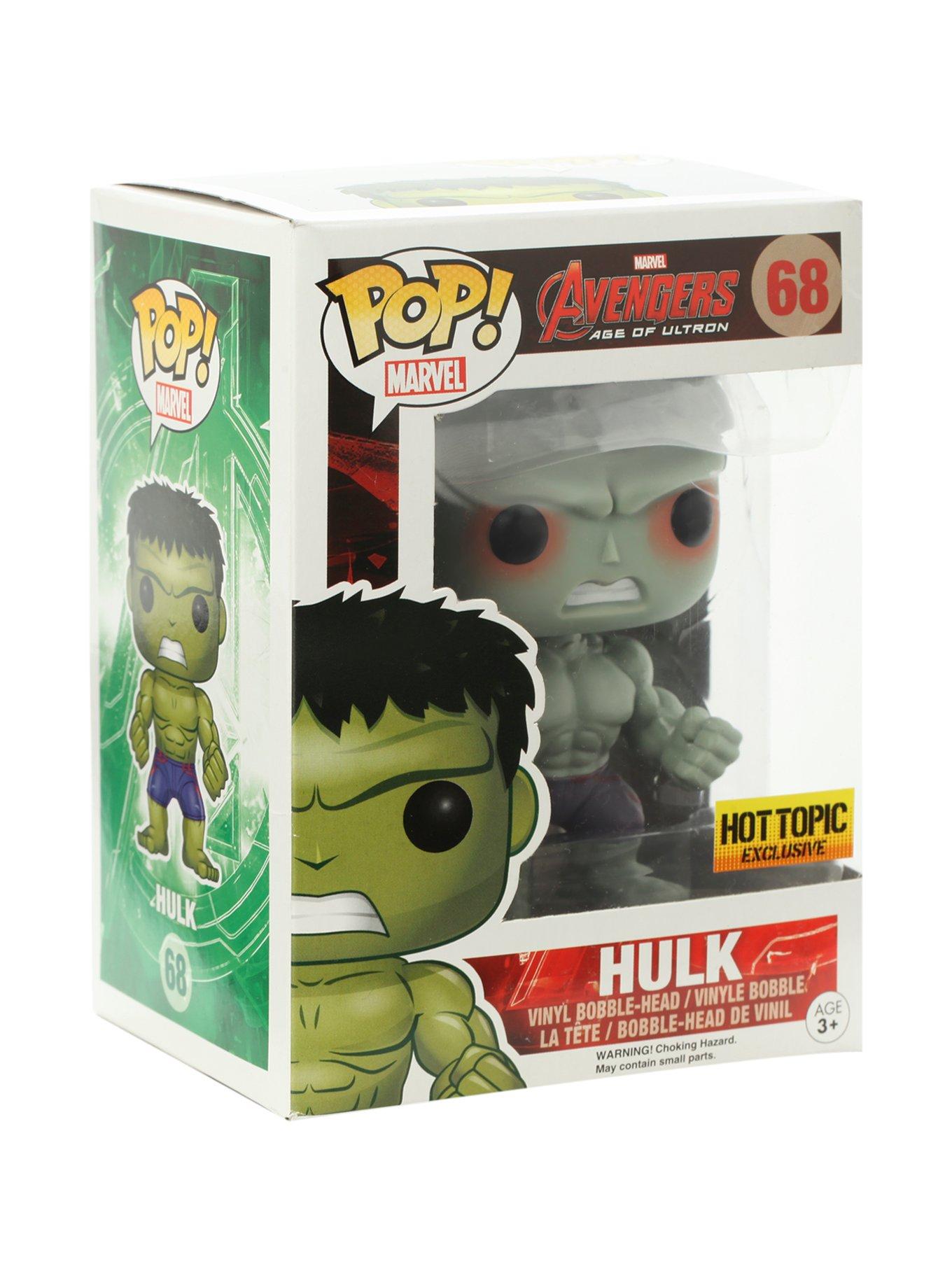 Funko Marvel Avengers: Age of Ultron Pop! Hulk Vinyl Bobble-Head Hot Topic Exclusive, , hi-res