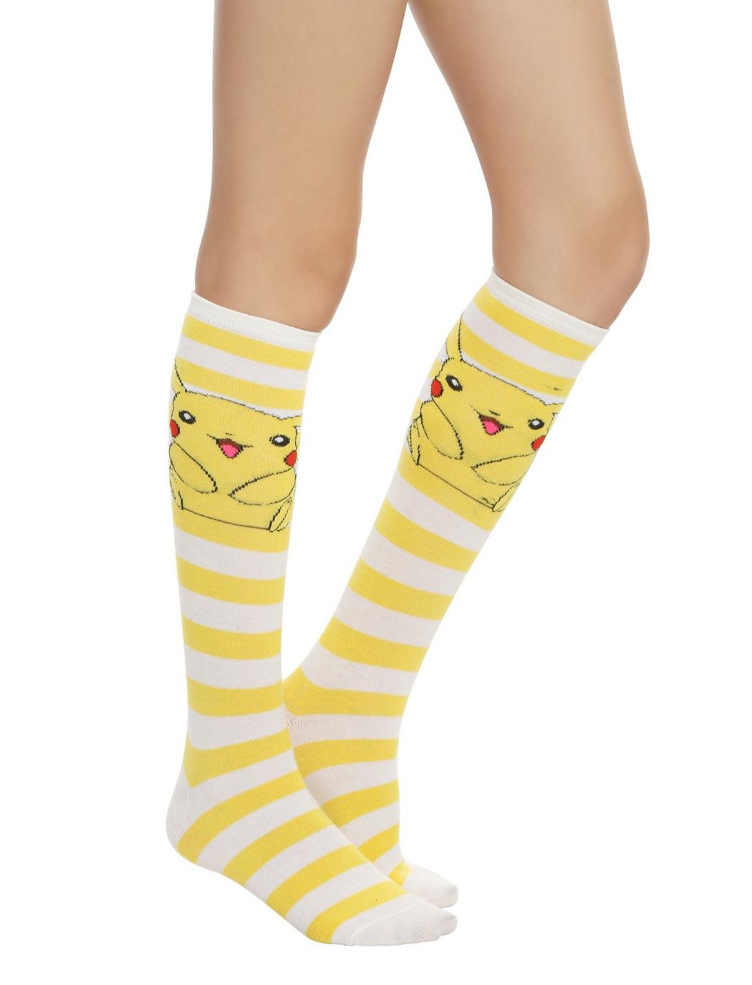 Pokemon Pikachu Knee-High Socks, , hi-res