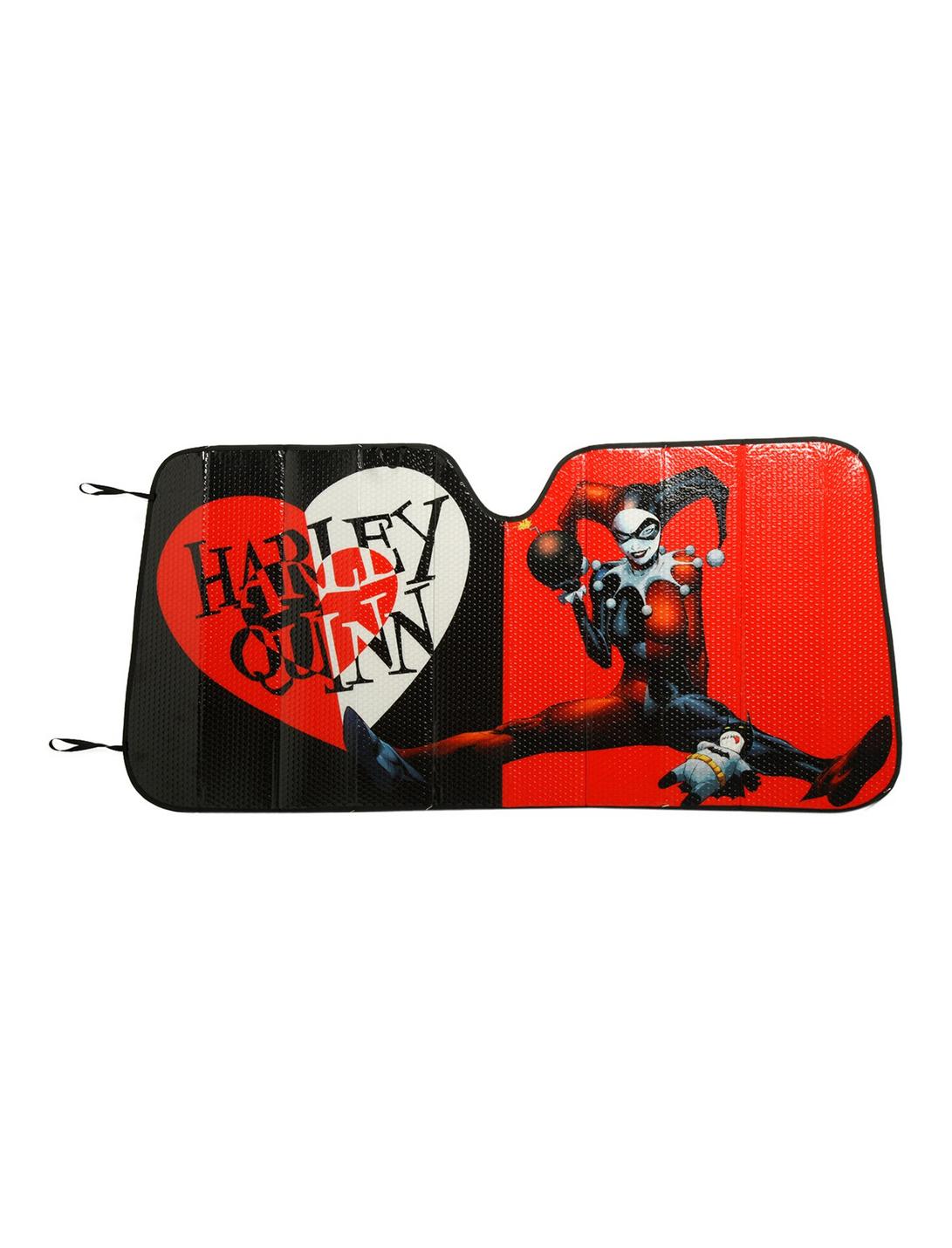 DC Comics Harley Quinn Heart Accordion Sunshade, , hi-res