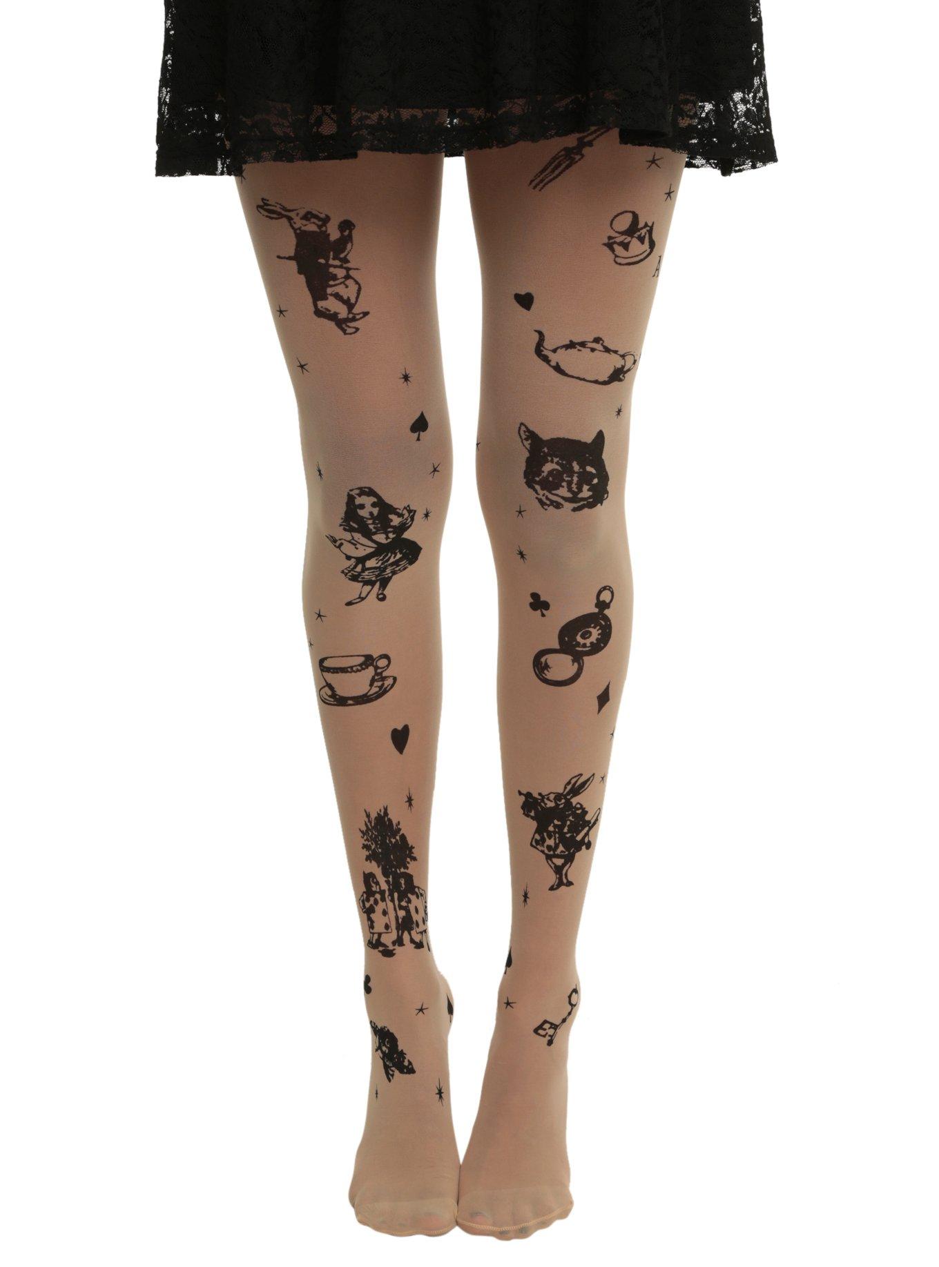 LOVEsick Alice In Wonderland Storyland Tights