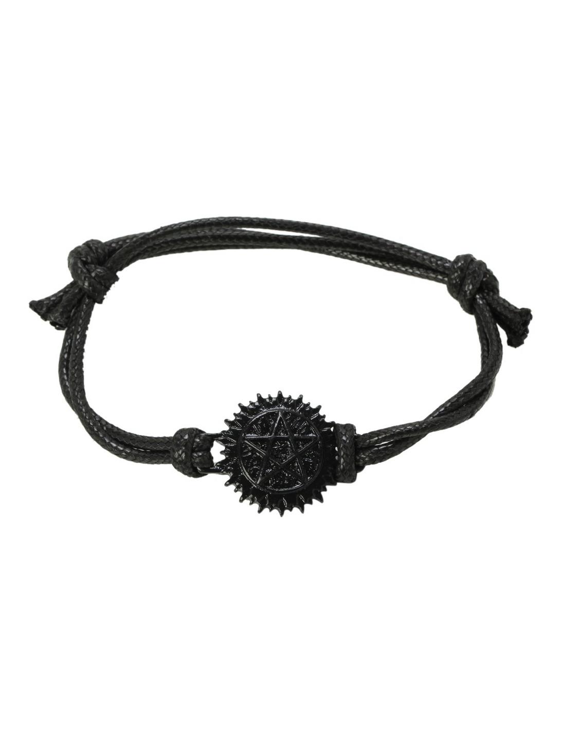 Black Butler Tetragrammaton Cord Bracelet, , hi-res