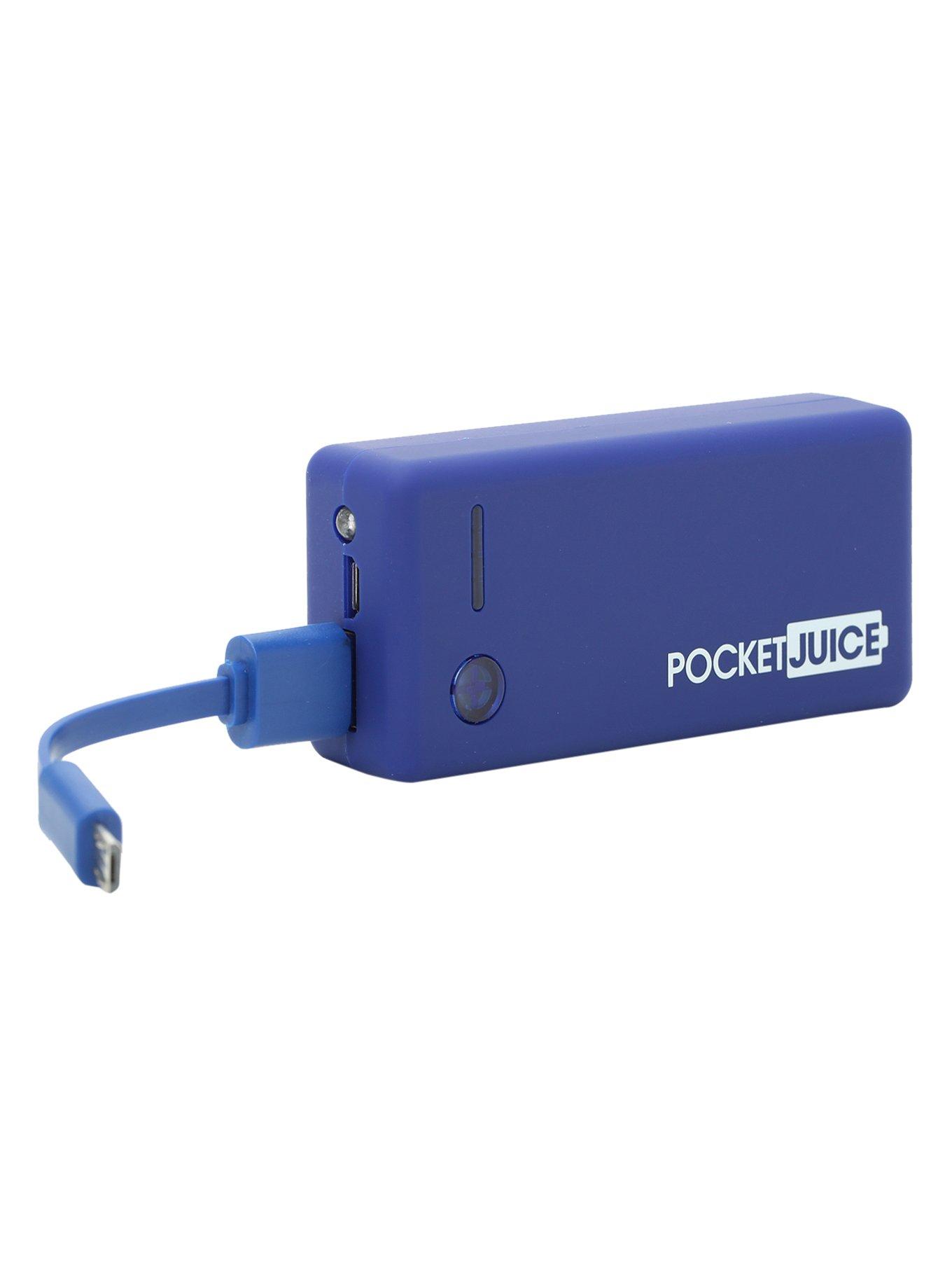 Tzumi Pocket Juice Blue 4000 mAh Rechargeable Power Bank, , hi-res