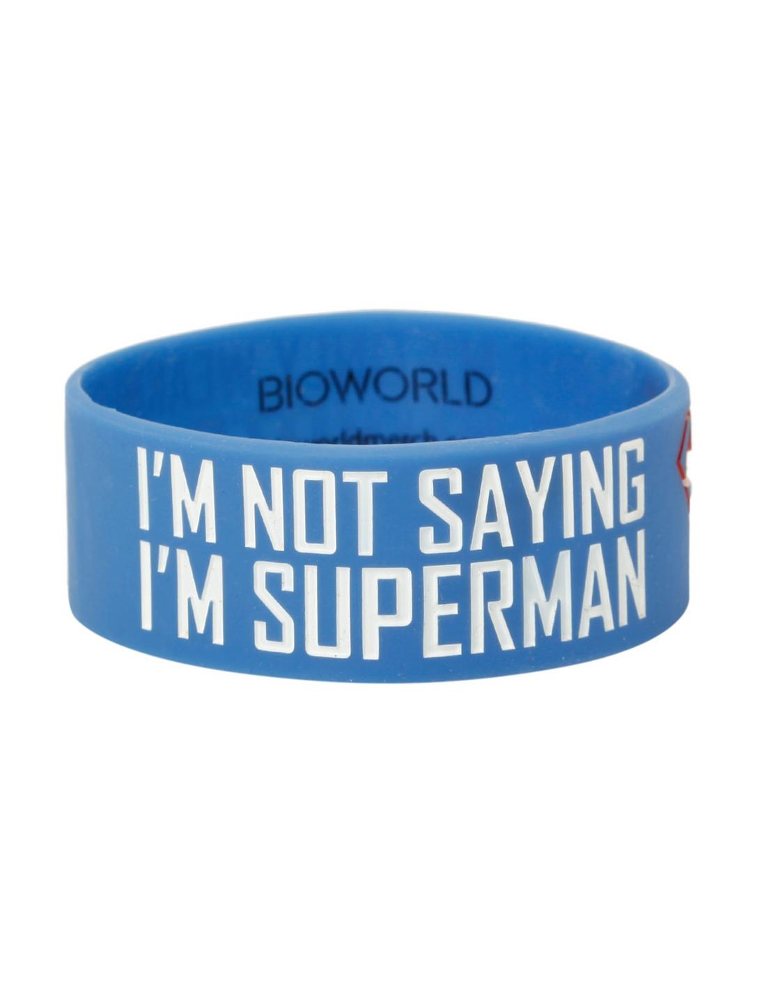 DC Comics Superman I'm Not Saying Rubber Bracelet, , hi-res