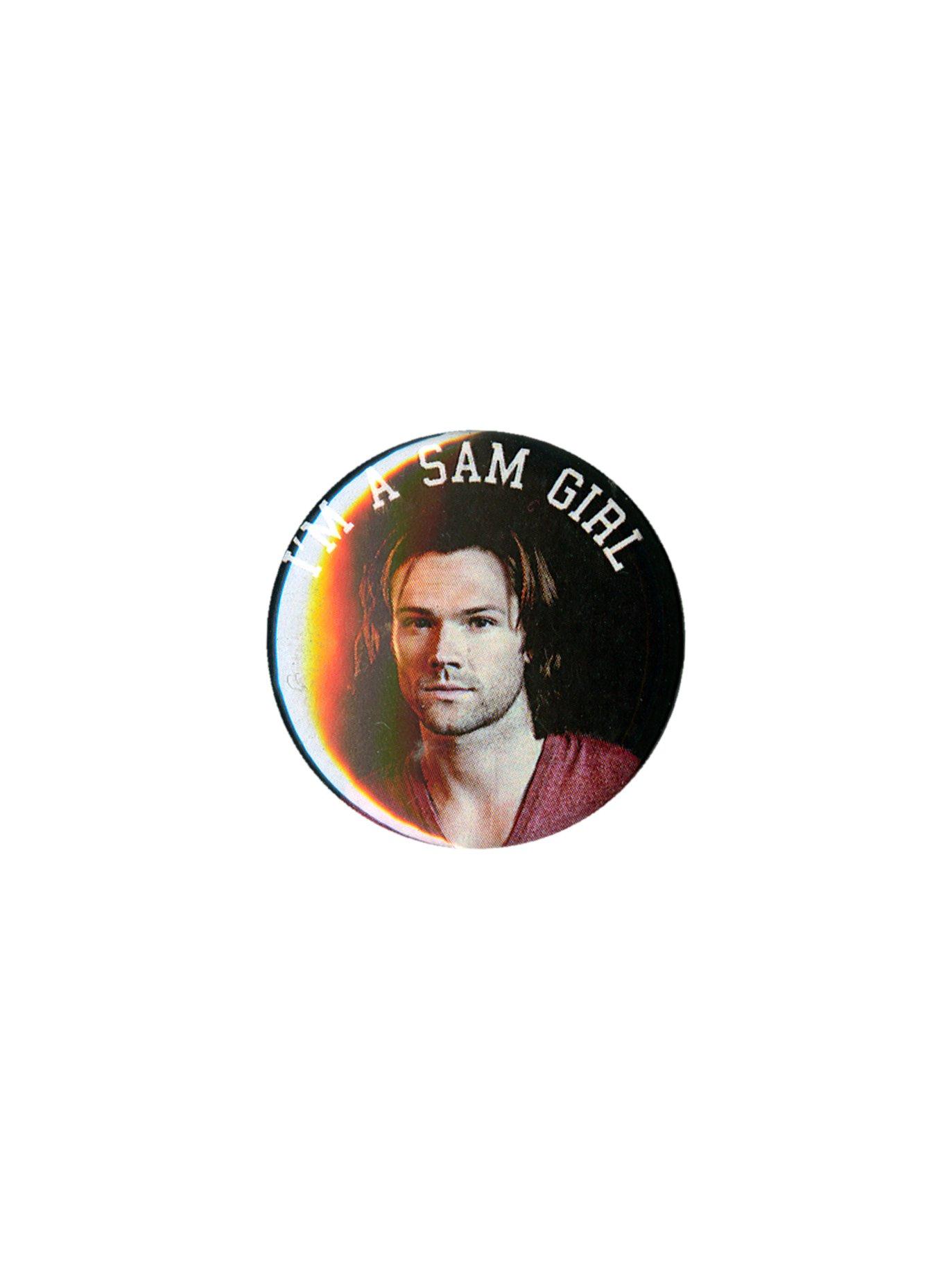 Supernatural I'm A Sam Girl Pin, , hi-res