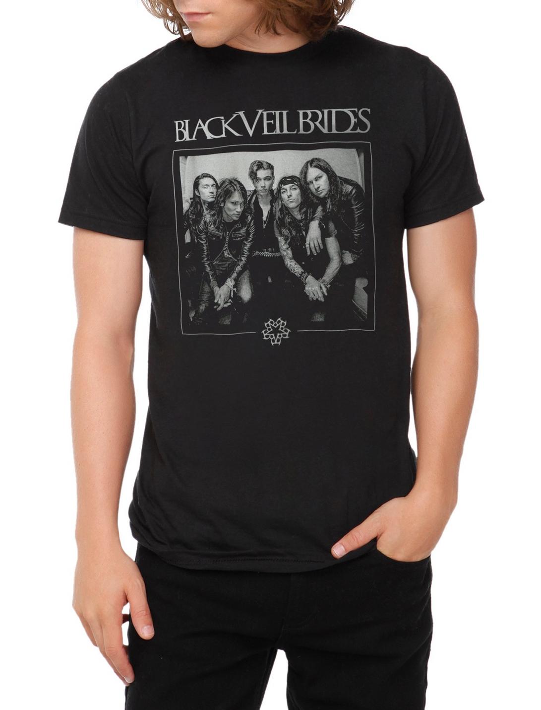 Black Veil Brides B&W Photo T-Shirt, BLACK, hi-res