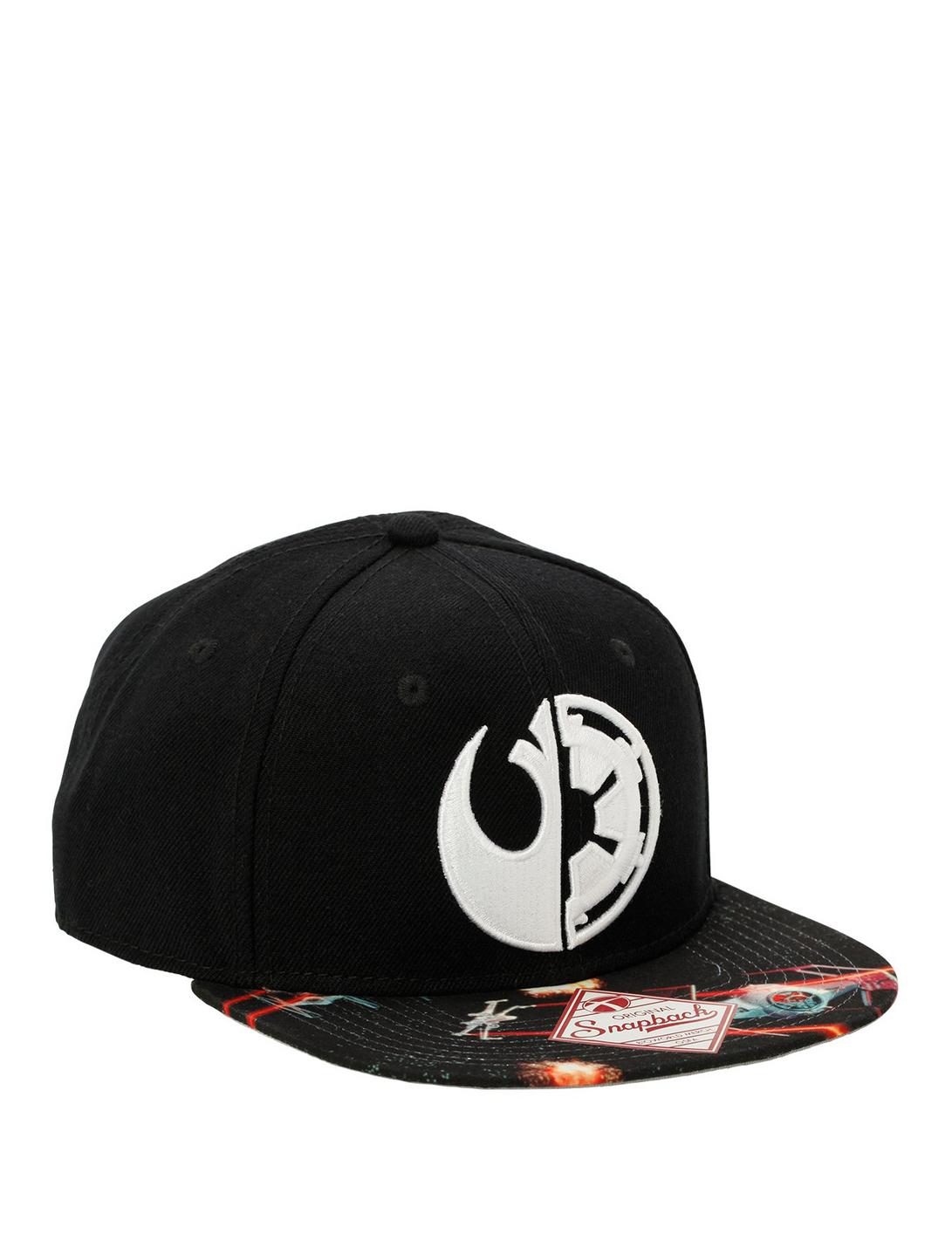 Star Wars Split Logo Snapback Hat, , hi-res