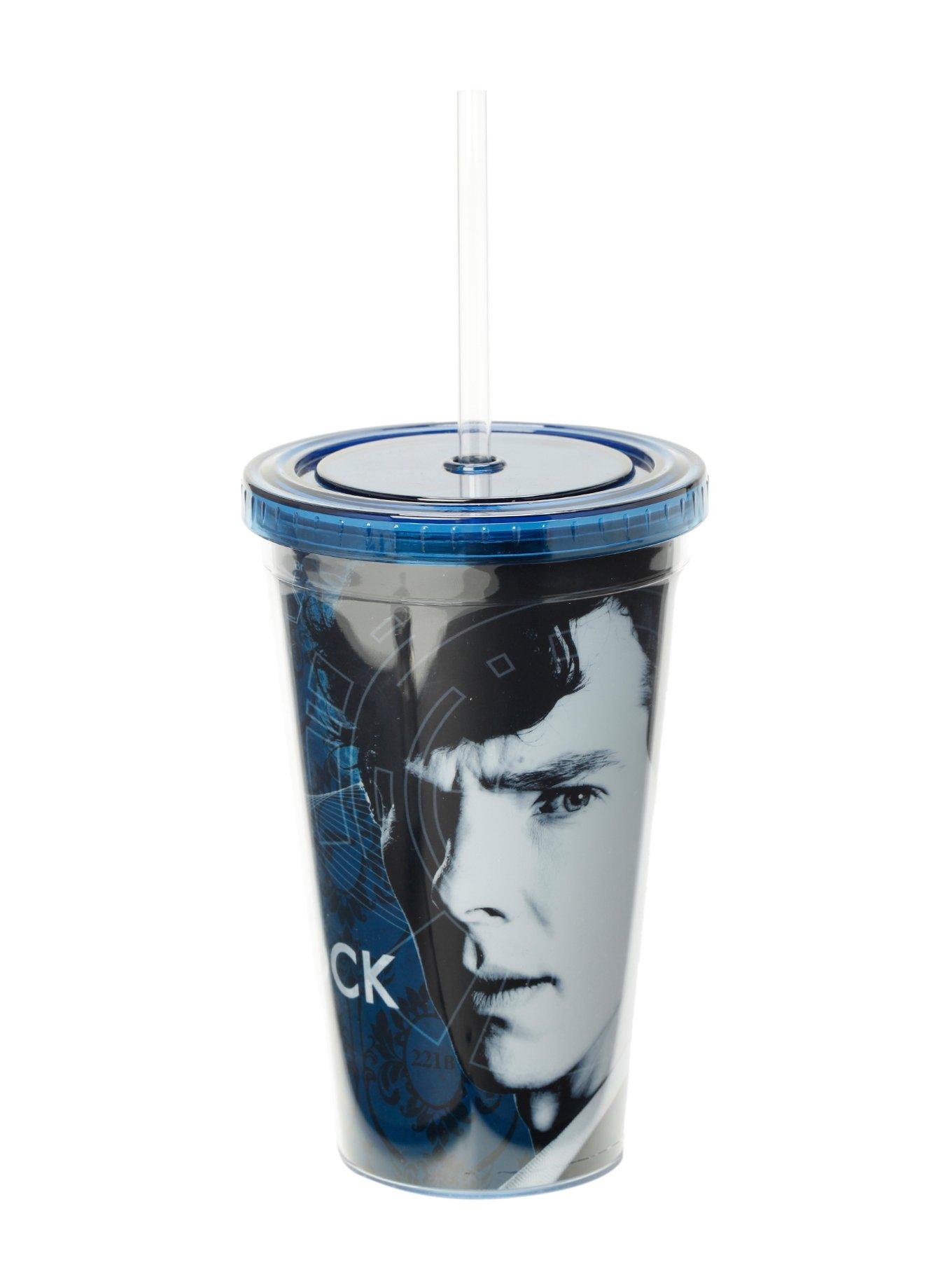 Sherlock Faces Acrylic Travel Cup, , hi-res