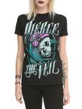 Pierce The Veil Gypsy Skull Girls T-Shirt, BLACK, hi-res