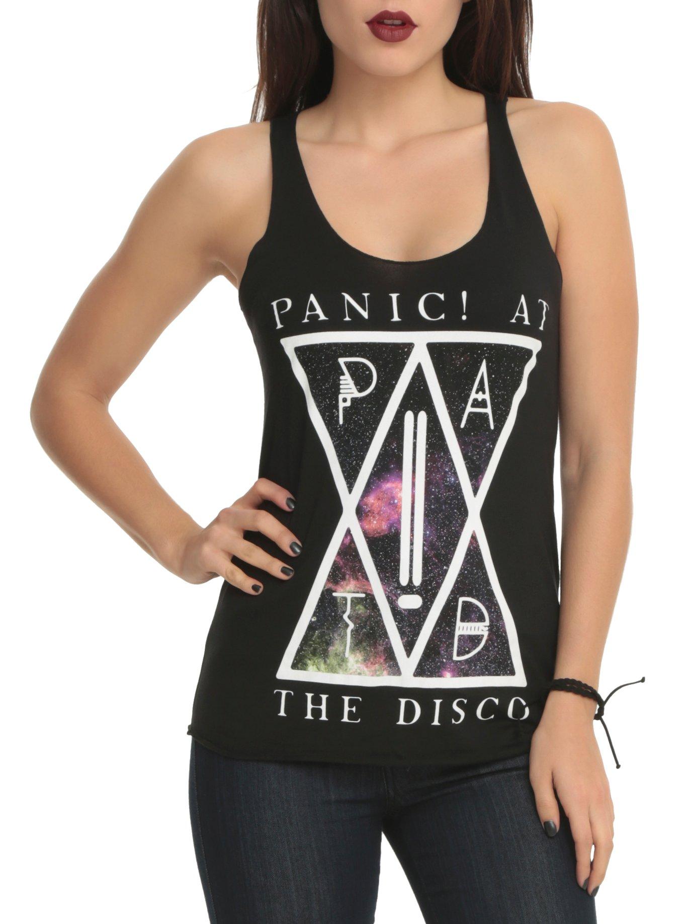 Panic! At The Disco Galaxy Girls Tank Top, BLACK, hi-res