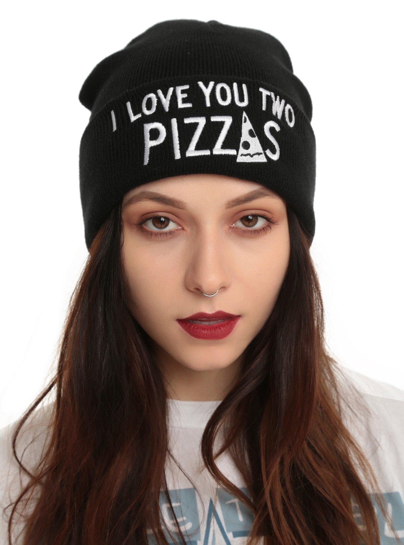 Love You Two Pizzas Watchman Beanie, , hi-res