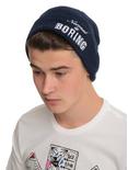 Normal Is Boring Blue Marled Watchman Beanie, , hi-res