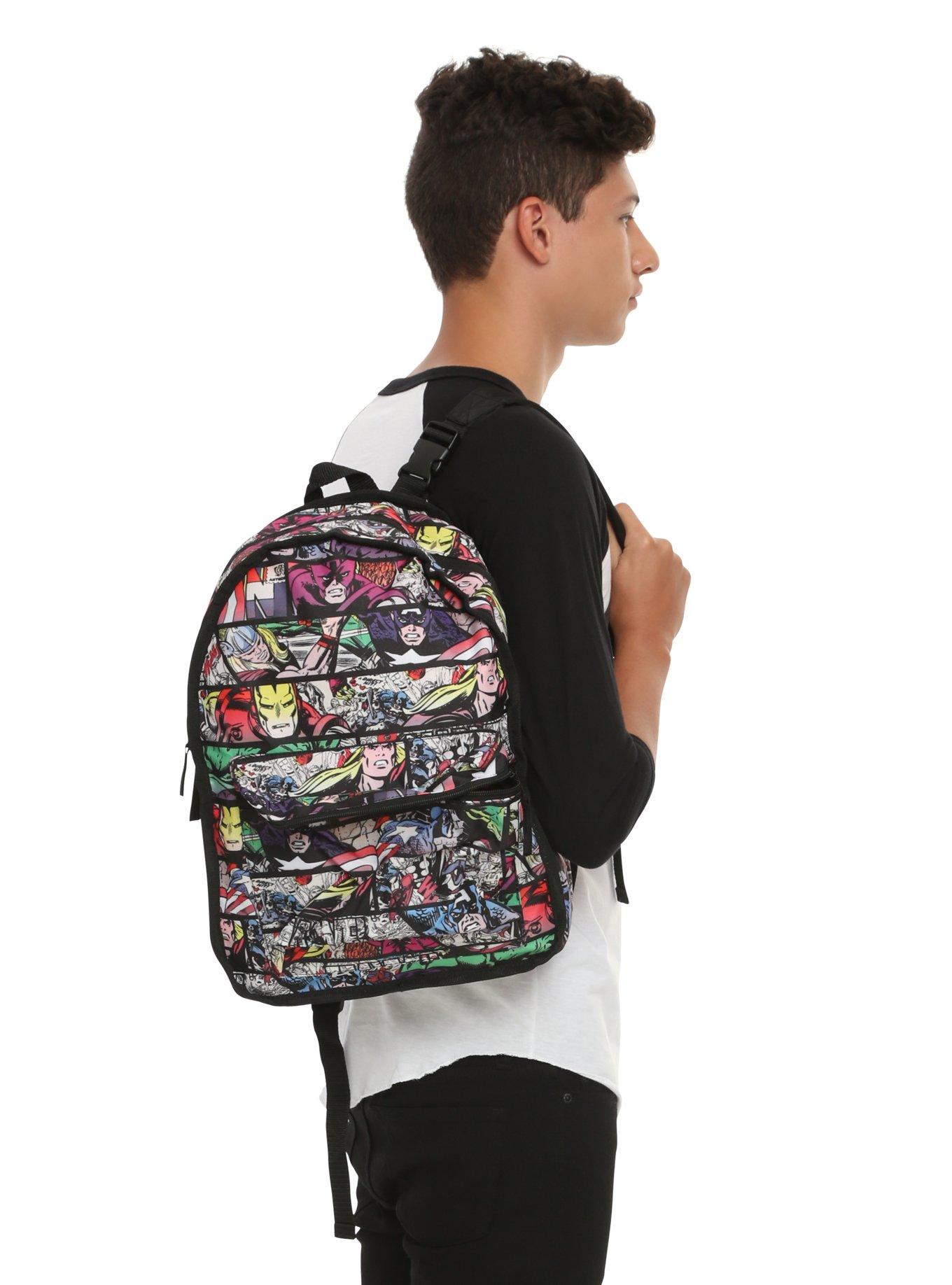 Marvel Heroes Panel Reversible Backpack | Hot Topic