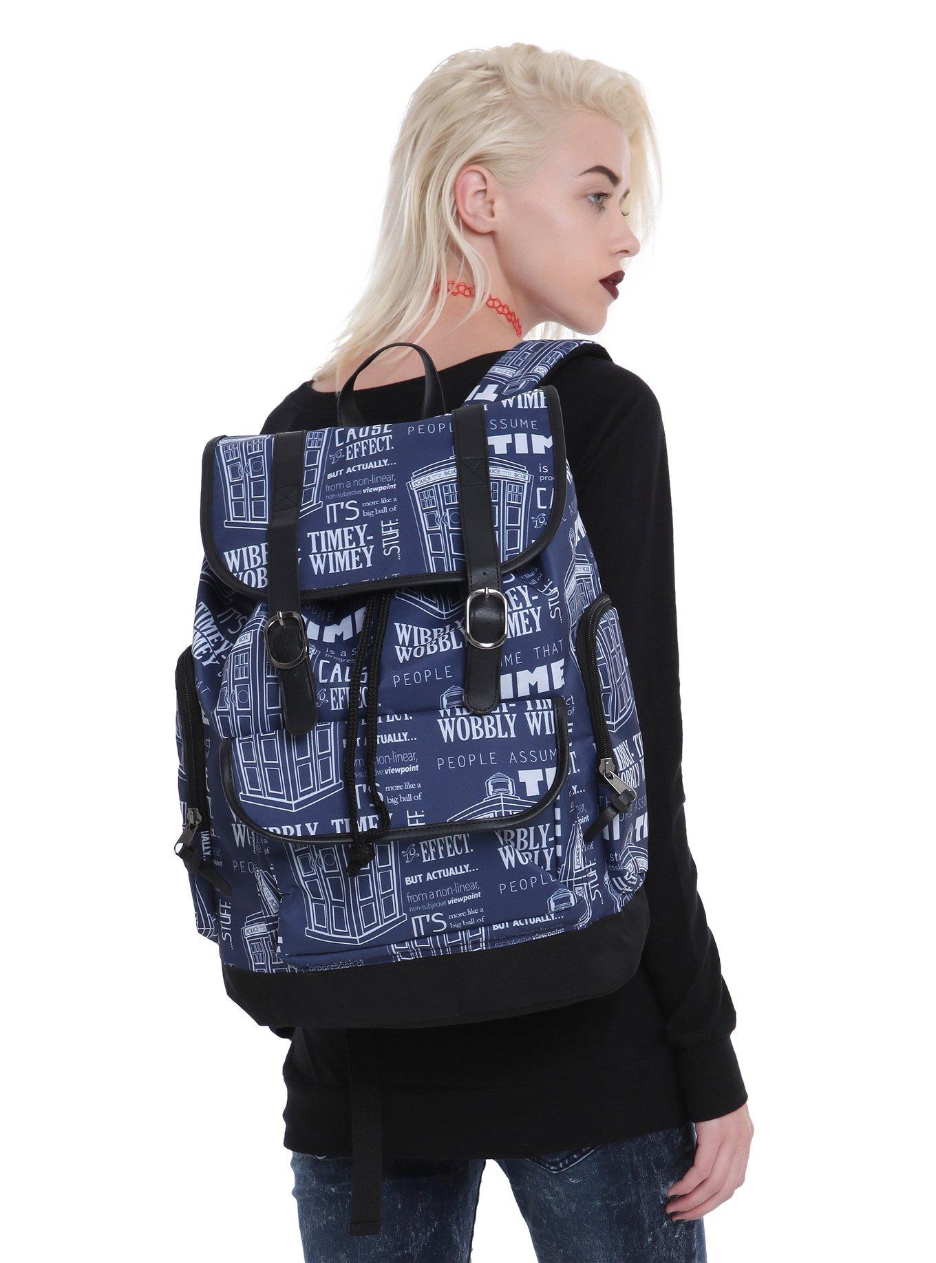 Doctor Who Cause To Effect Slouch Backpack, , hi-res