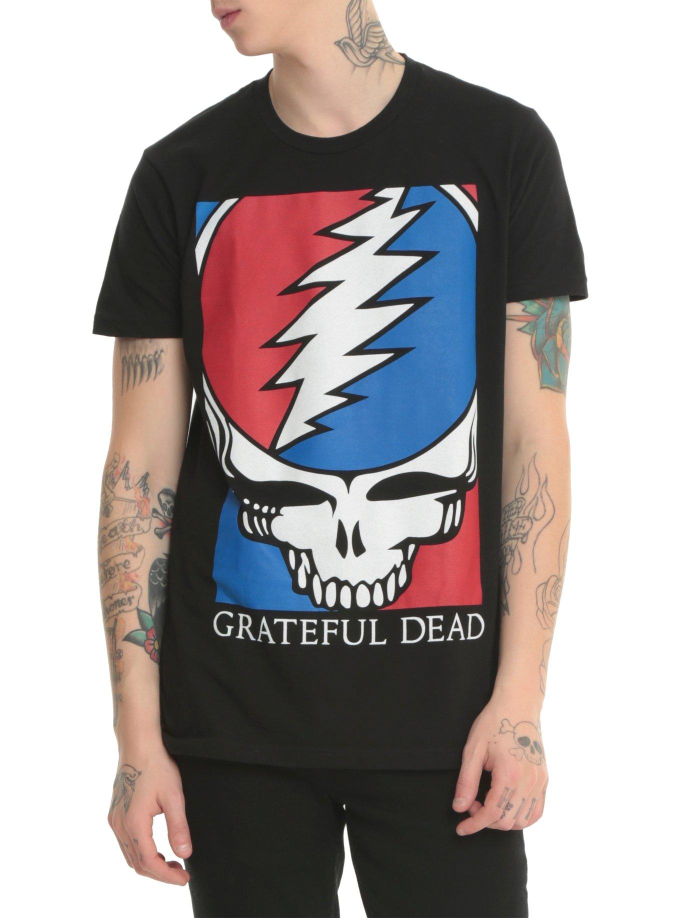 Grateful Dead Stealie Skull T-Shirt, BLACK, hi-res