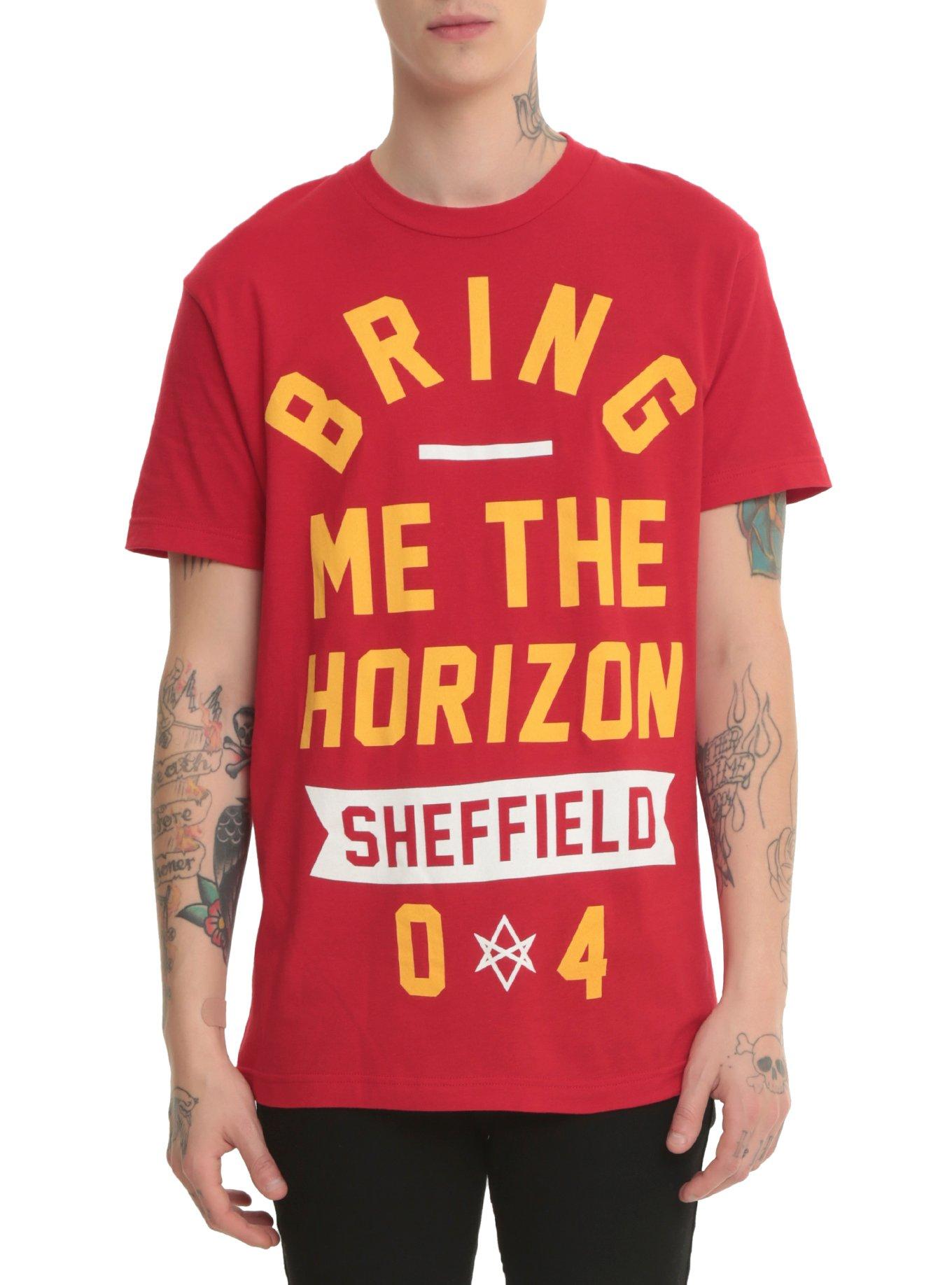 Bring Me The Horizon Sheffield T-Shirt, RED, hi-res