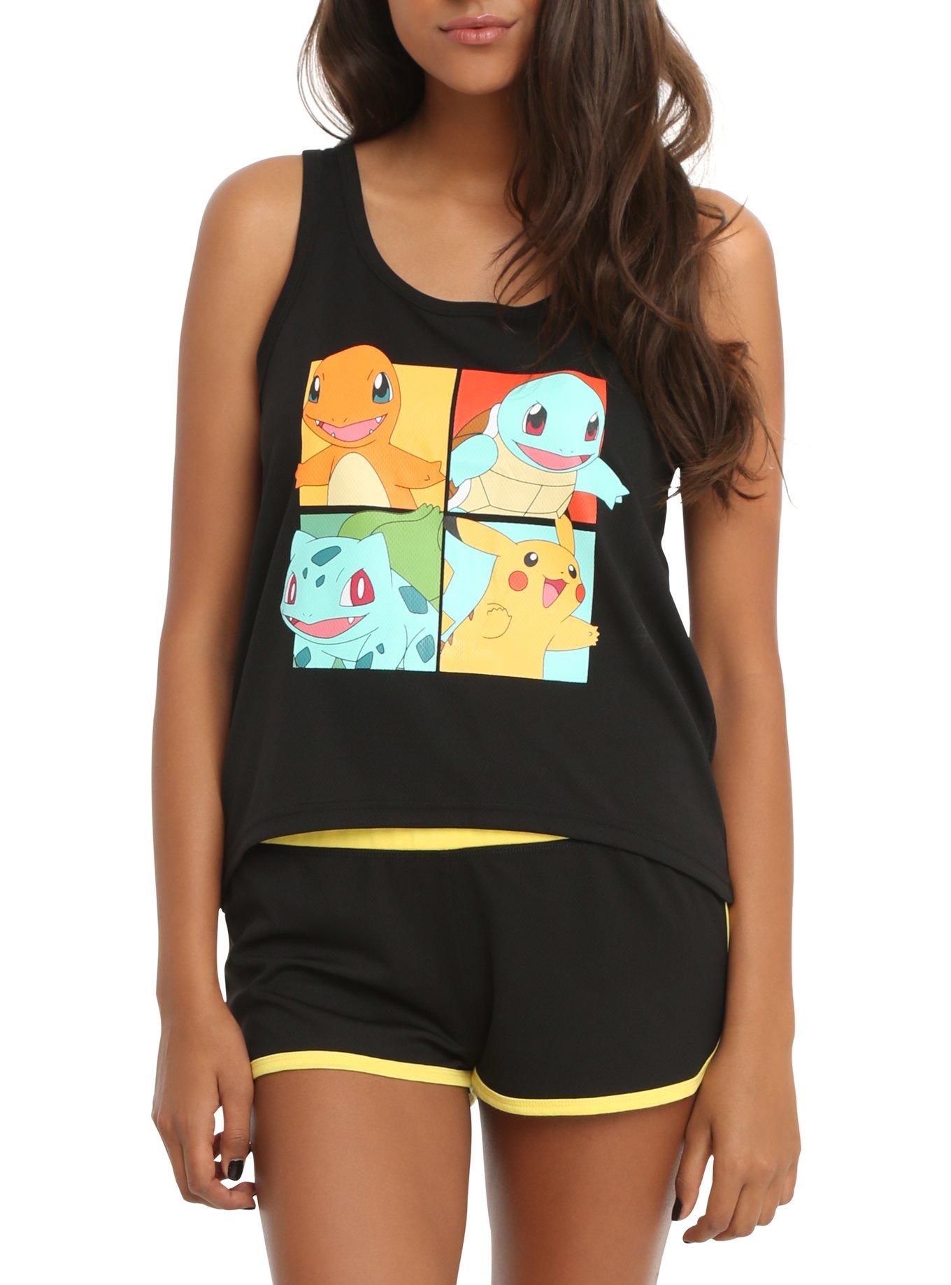 Pokemon Starters Mesh Lounge Tank Set Hot Topic