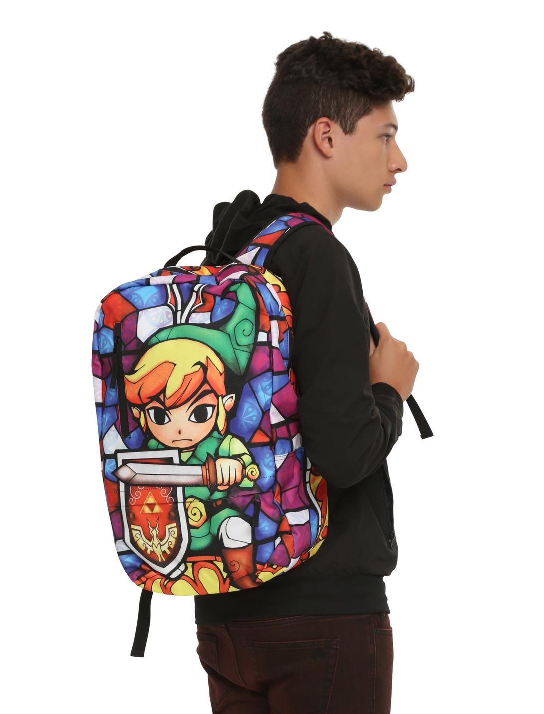 The Legend Of Zelda Stained Glass Backpack, , hi-res