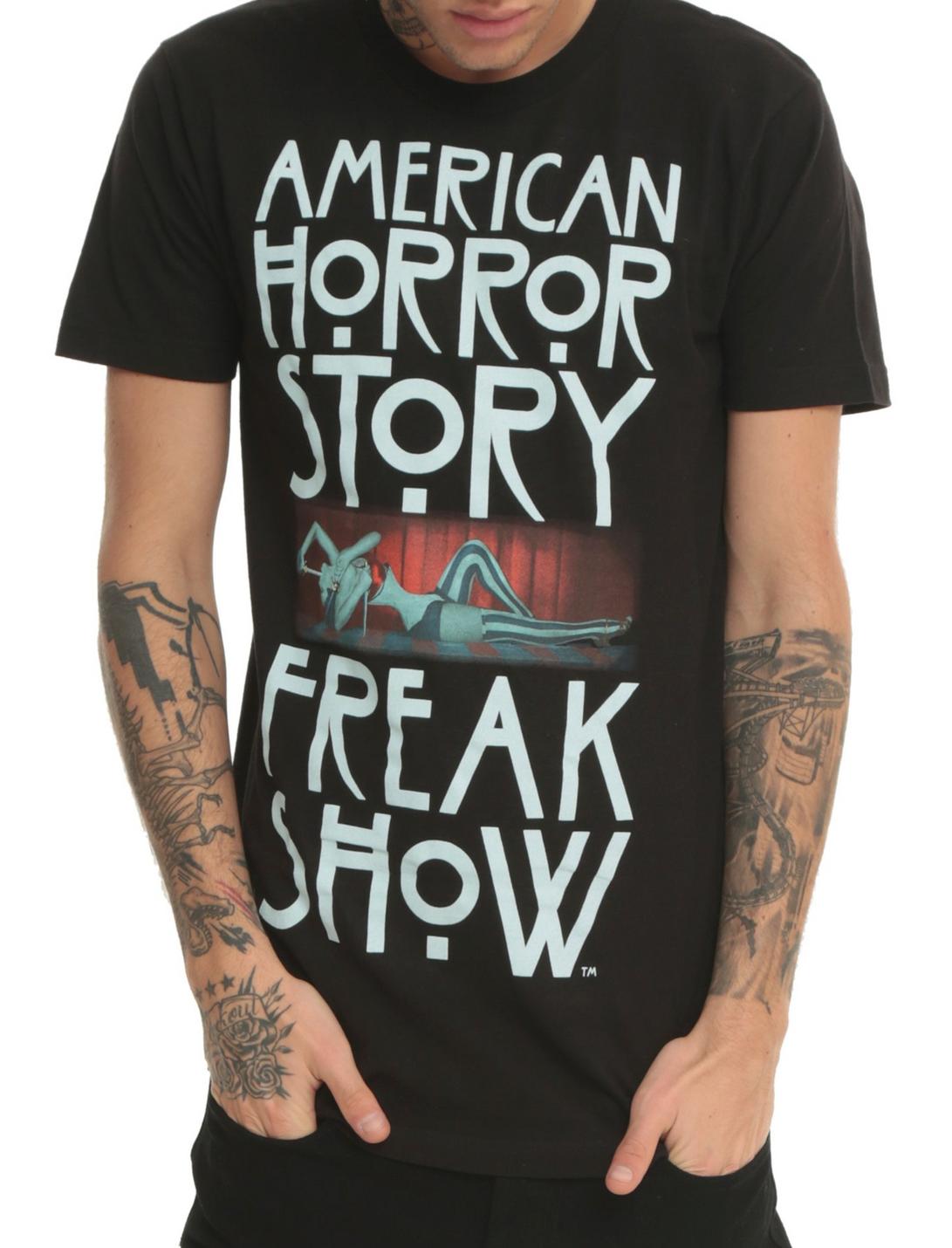 American Horror Story: Freak Show Sword Swallower T-Shirt, BLACK, hi-res