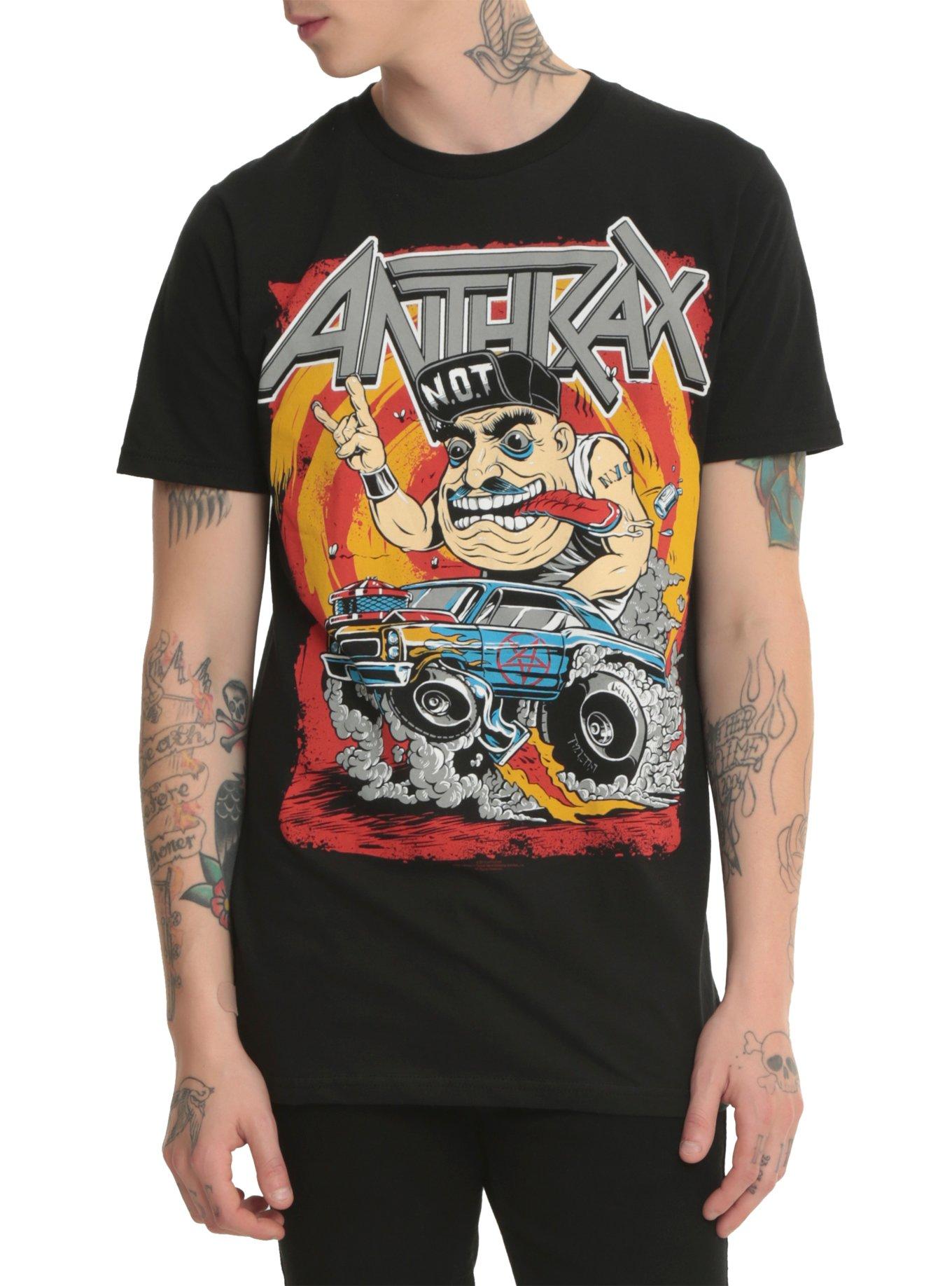 Anthrax Not Man Hot Rod T-Shirt, BLACK, hi-res
