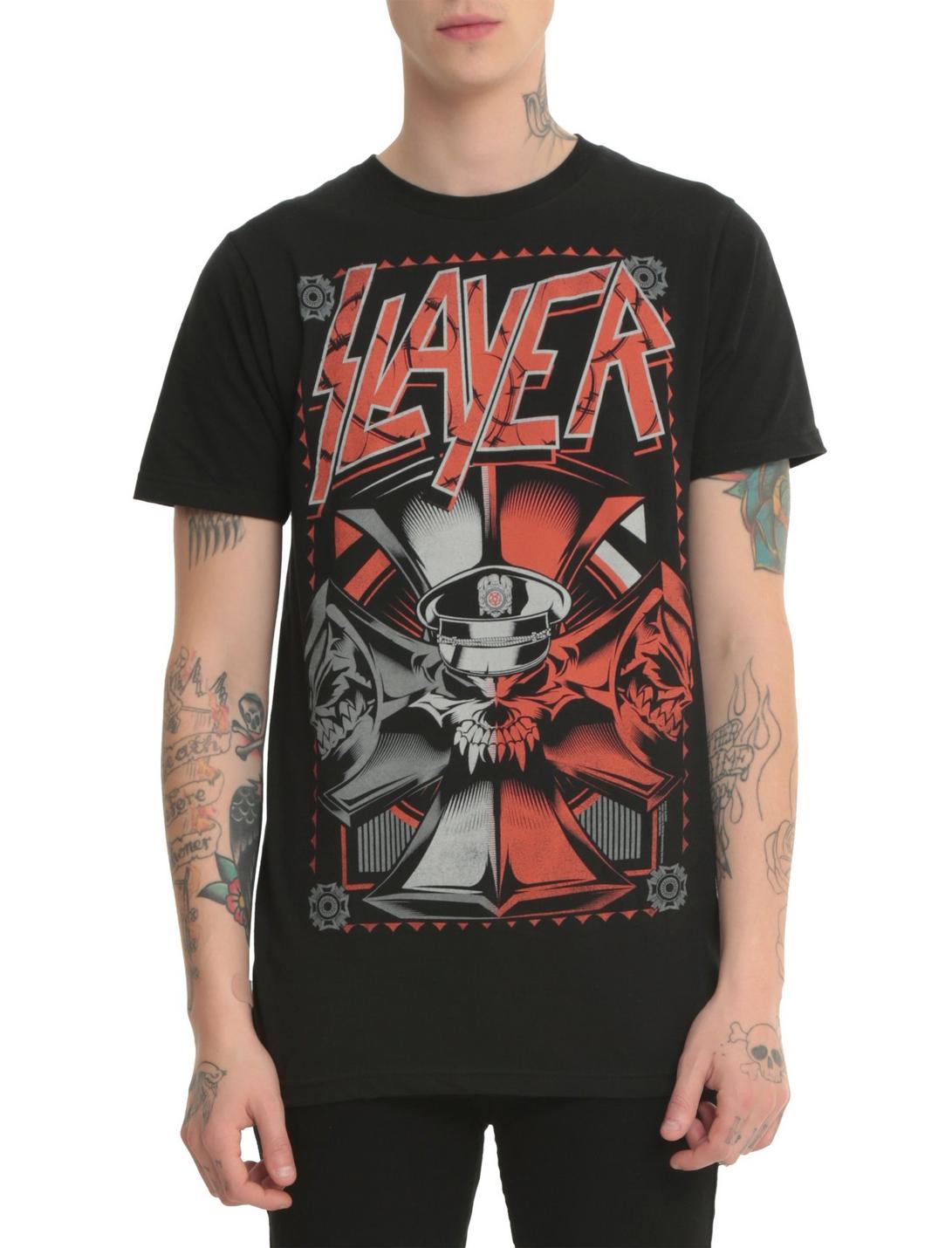 Slayer Iron Cross Wehrmacht T-Shirt, BLACK, hi-res