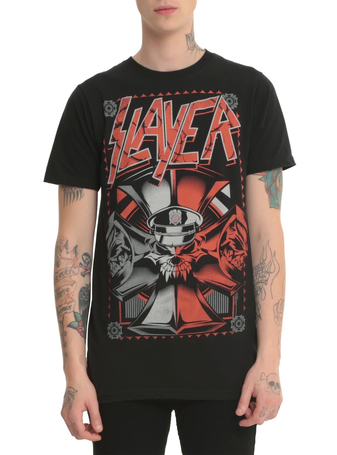 Slayer Iron Cross Wehrmacht T-Shirt, BLACK, hi-res