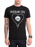 Alkaline Trio Heart Logo T-Shirt, BLACK, hi-res