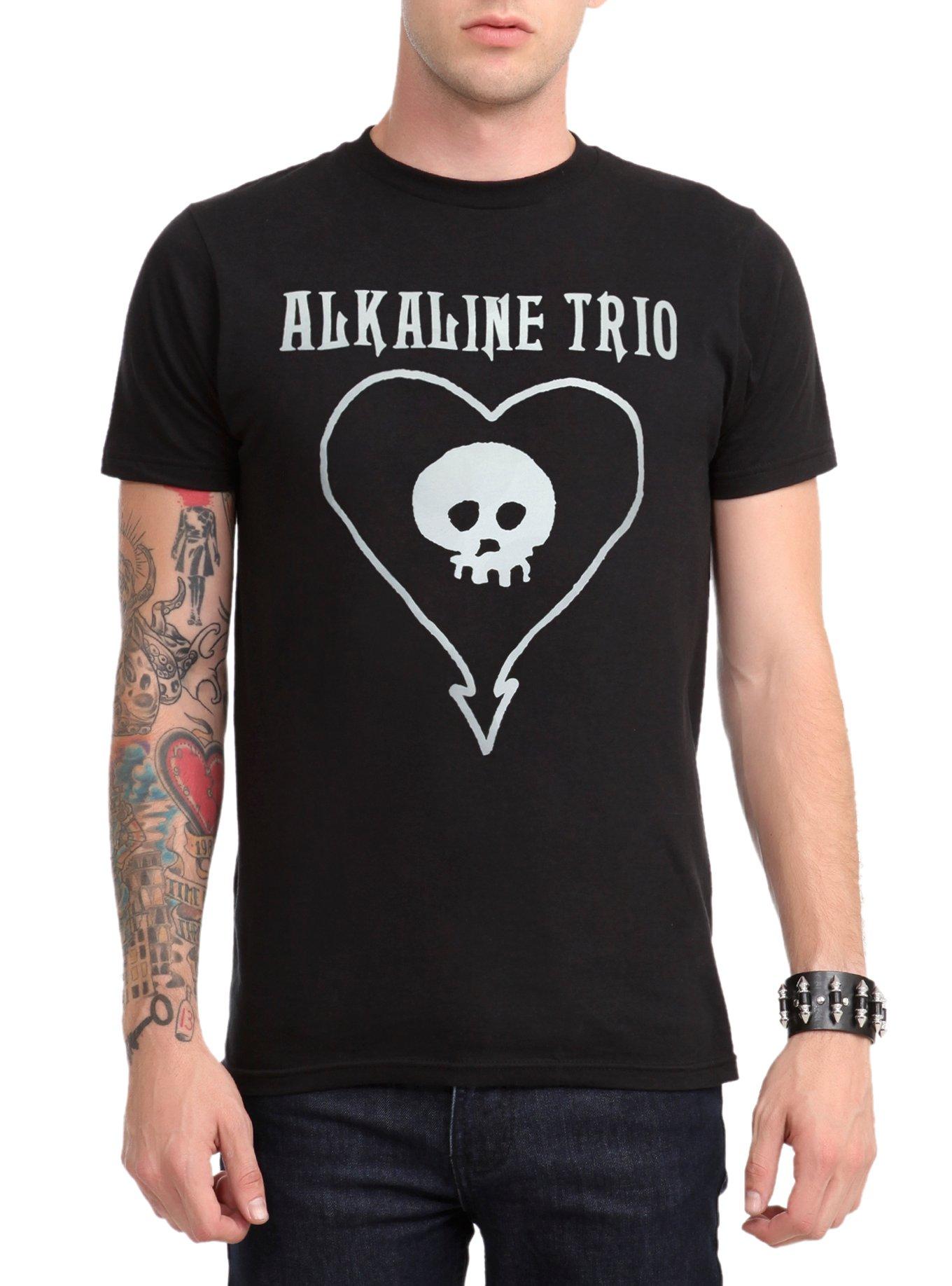 Alkaline Trio Heart Logo T-Shirt, BLACK, hi-res