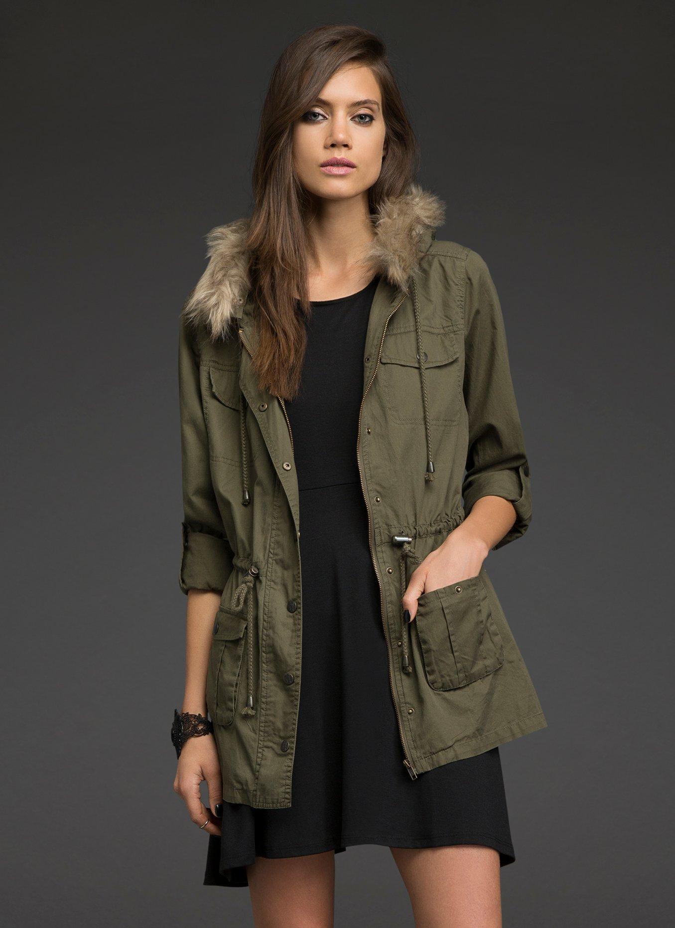 Orphan Black Hooded Jacket, OLIVE, hi-res