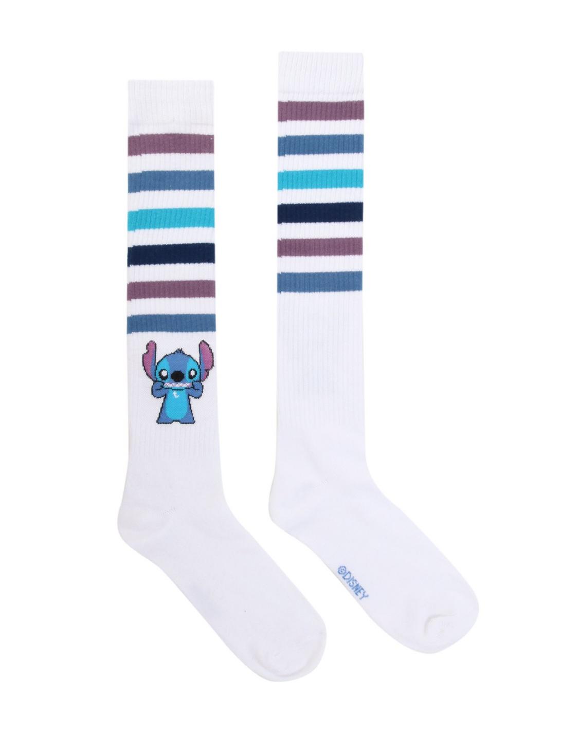 Disney Lilo & Stitch Striped Knee-High Socks, , hi-res