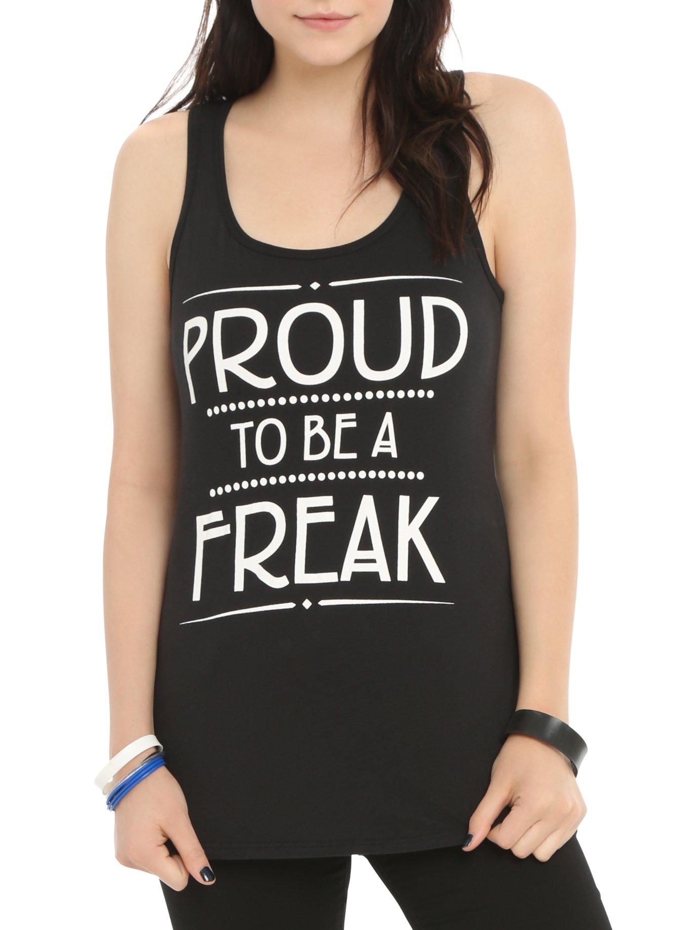 American Horror Story: Freak Show Proud To Be A Freak Girls Tank Top, BLACK, hi-res