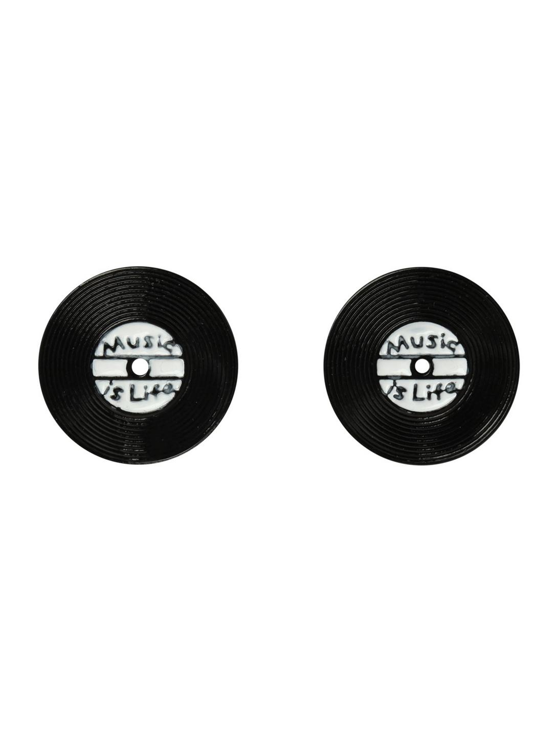 LOVEsick Vinyl Record Earrings, , hi-res