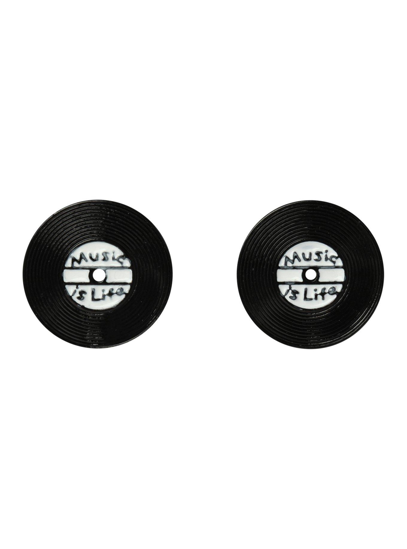 LOVEsick Vinyl Record Earrings, , hi-res