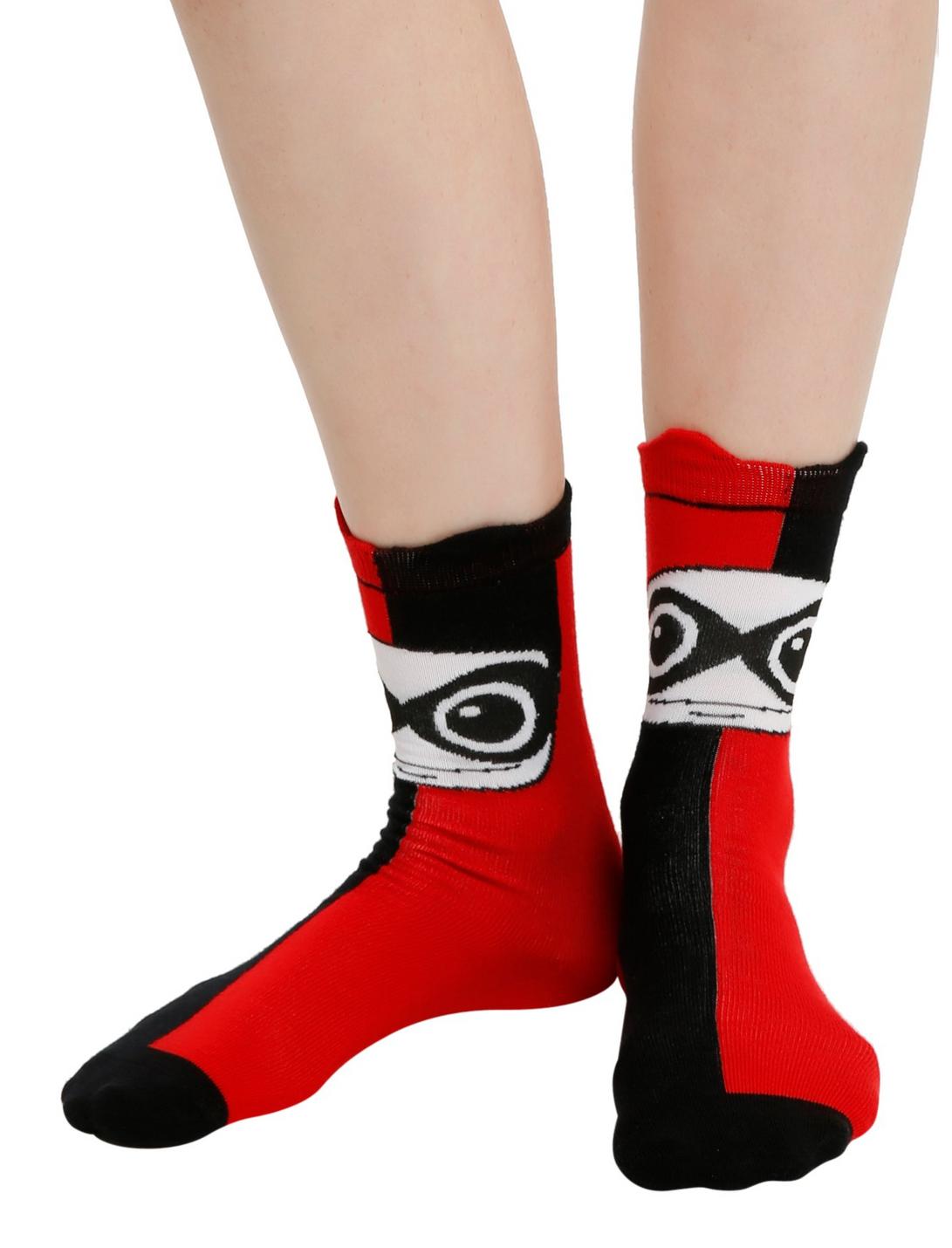 DC Comics Harley Quinn Kawaii Ankle Socks, , hi-res