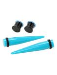 Acrylic Blue & Black Taper & Plug 4 Pack, , hi-res