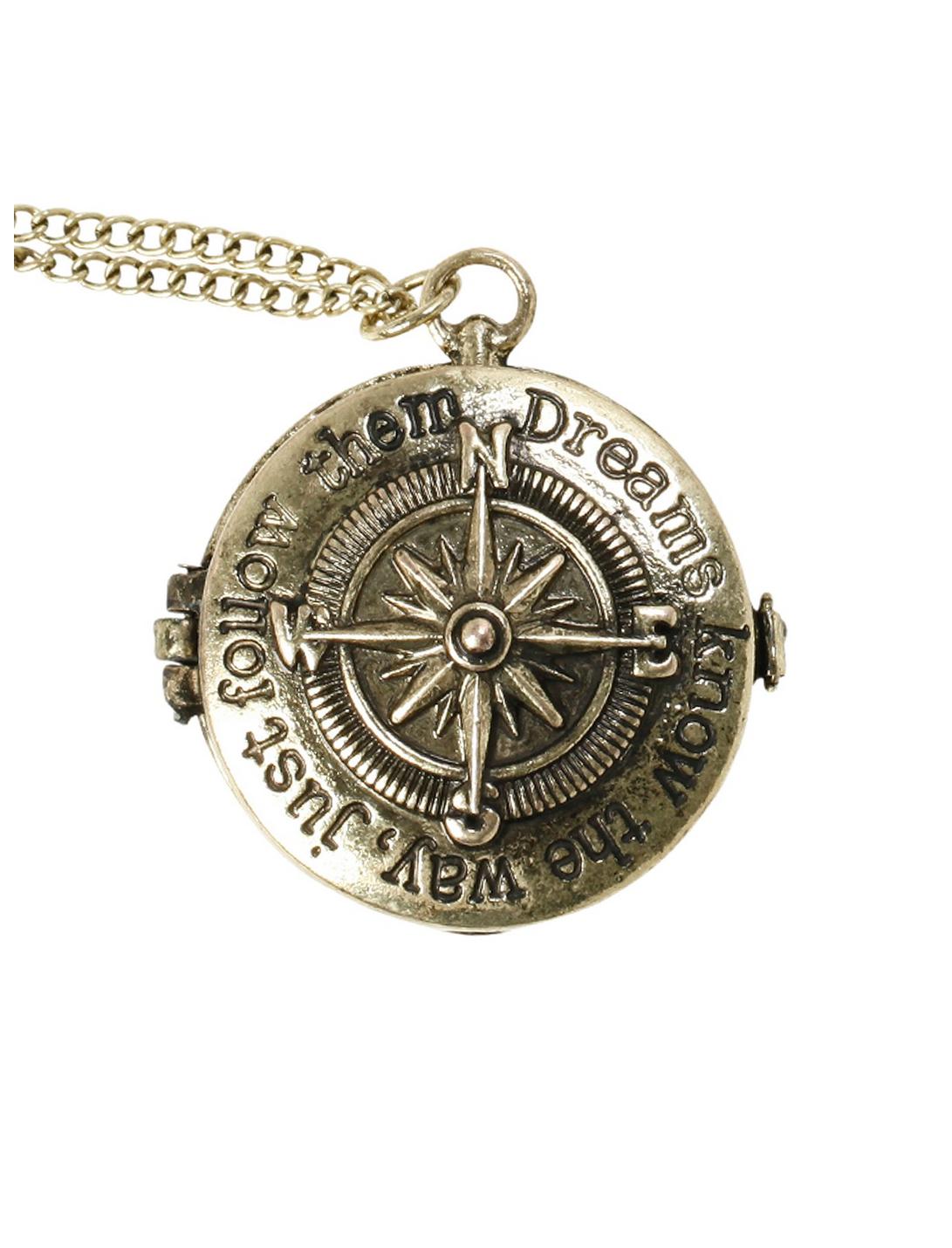LOVEsick Compass Locket Necklace, , hi-res