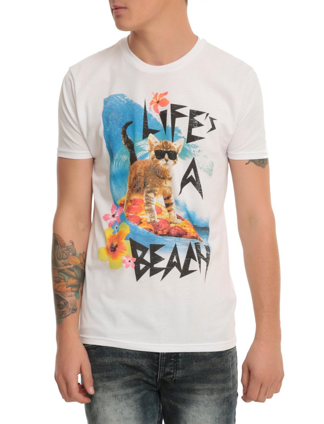 Life's A Beach Cat T-Shirt, , hi-res