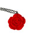 LOVEsick Red Velvet Rose Necklace, , hi-res